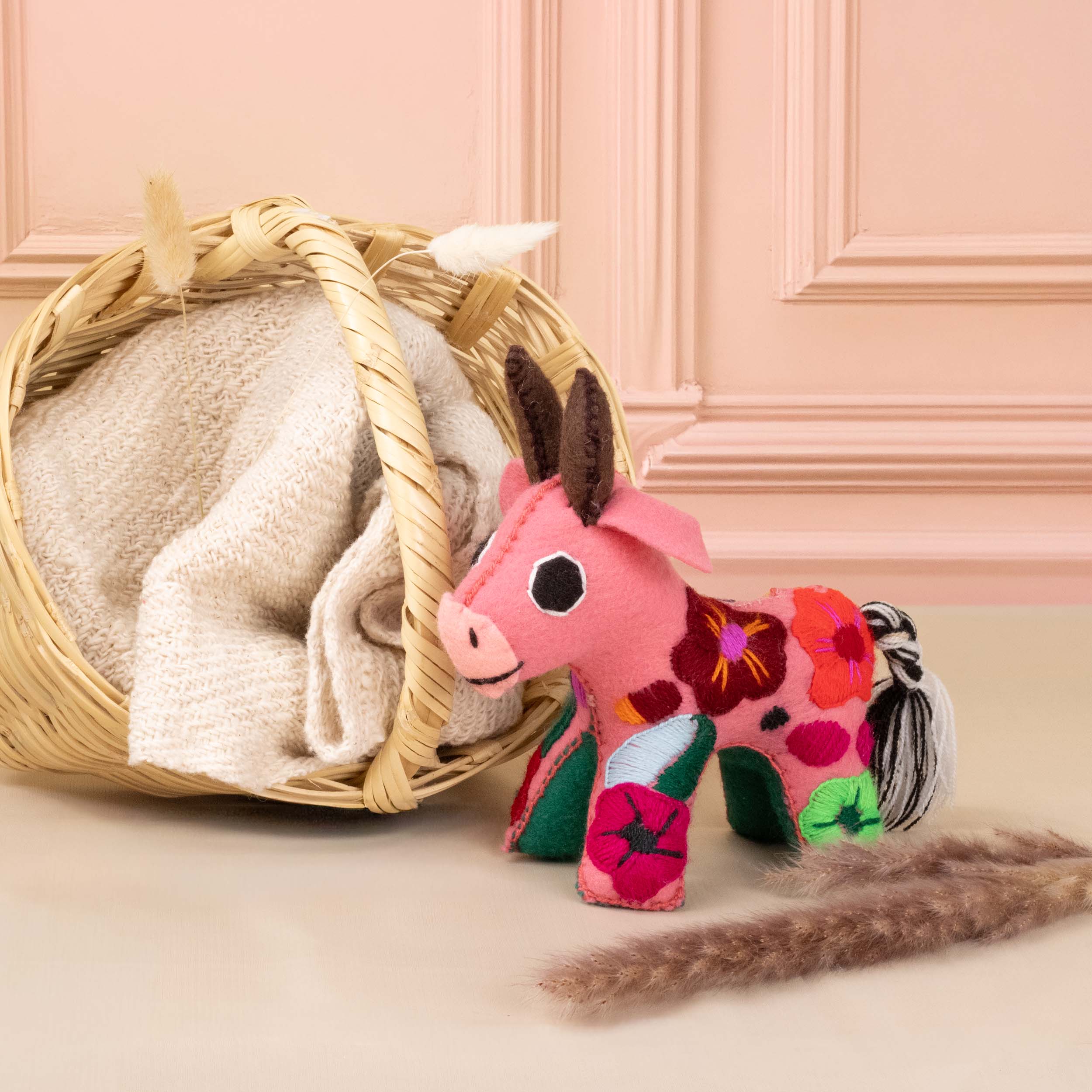 Toro Hand-Embroidered Stuffed Animal