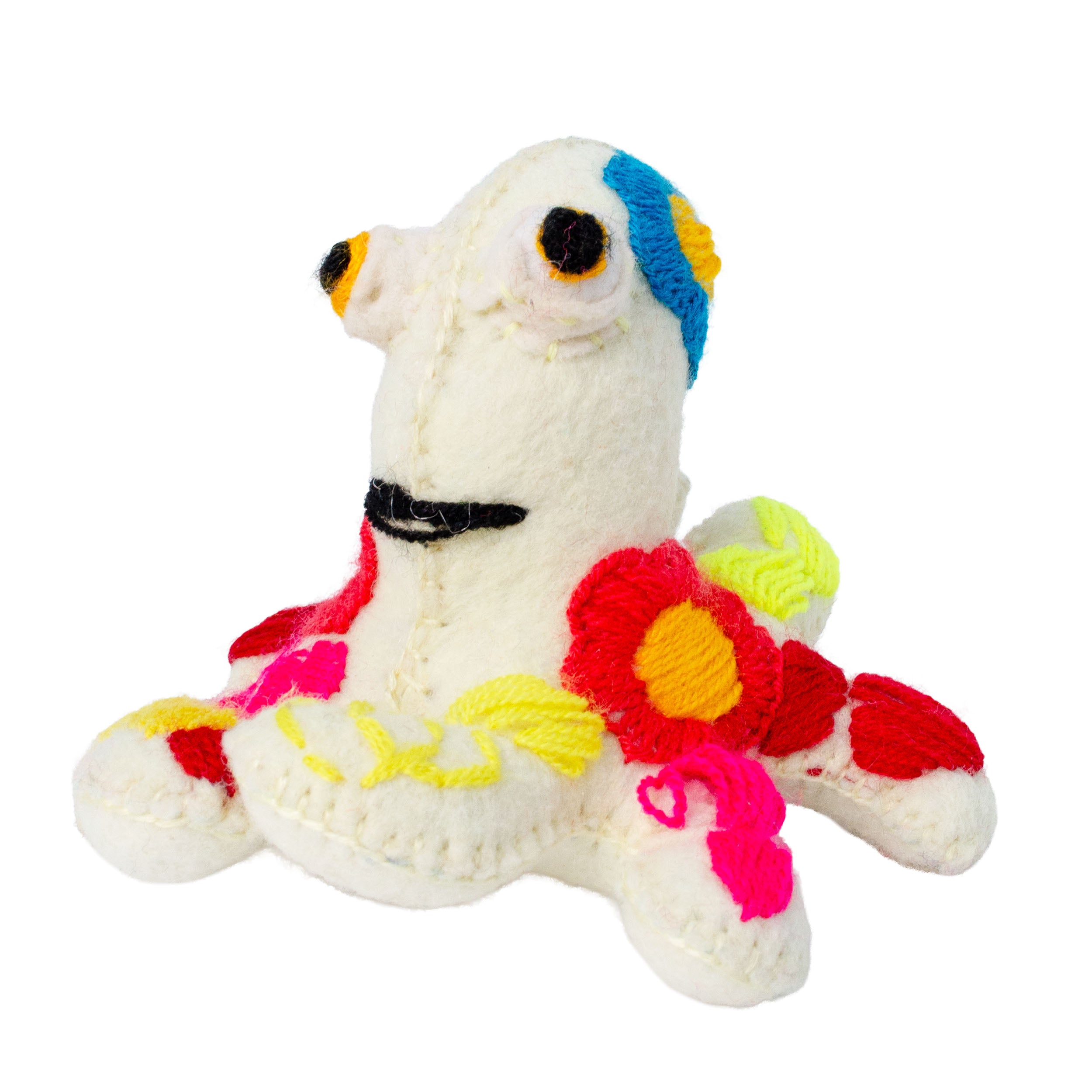Octopus Hand-Embroidered Stuffed Animal