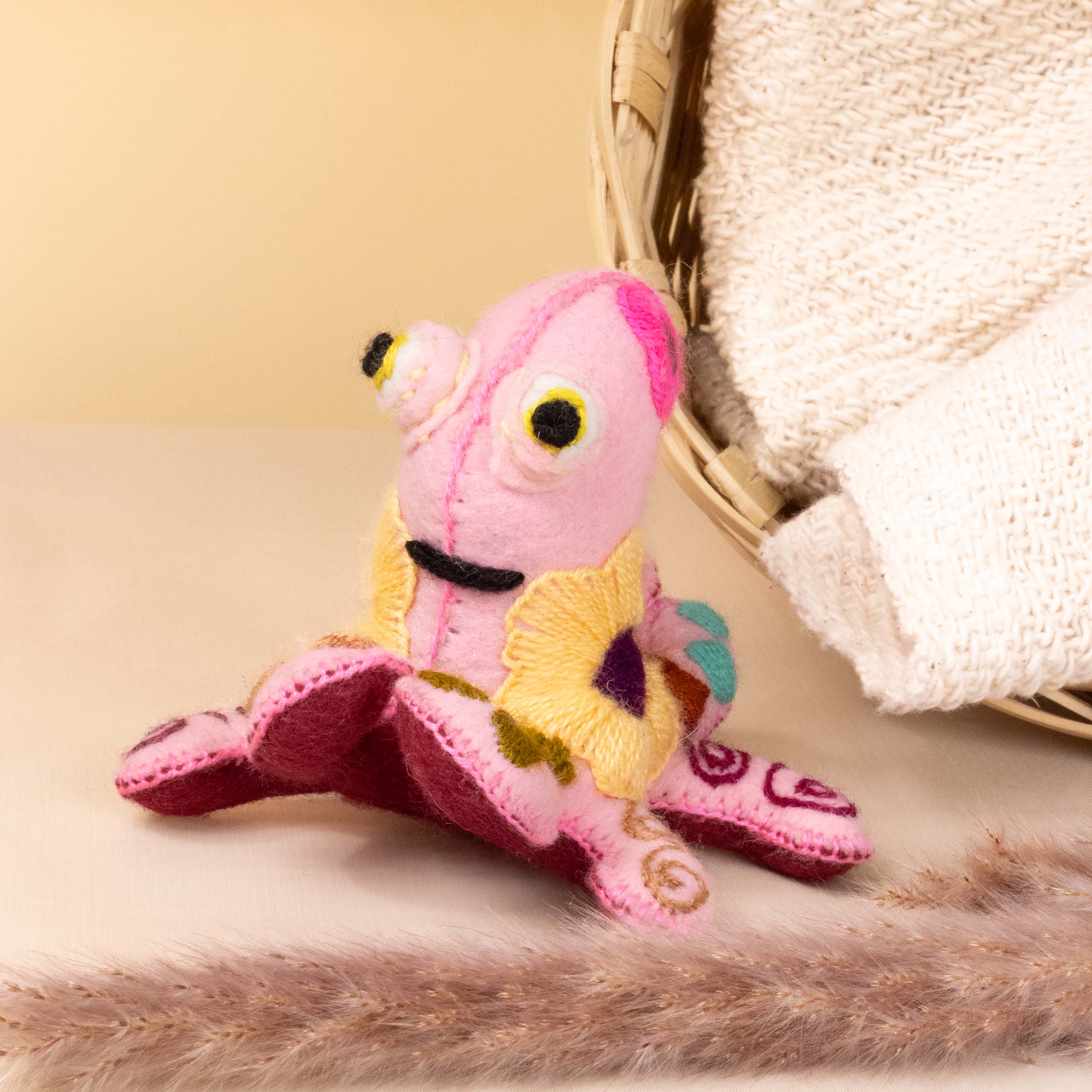Octopus Hand-Embroidered Stuffed Animal | Lolo Mexican Mercadito Octopus Hand-Embroidered Stuffed Animal | Lolo Mexican Mercadito