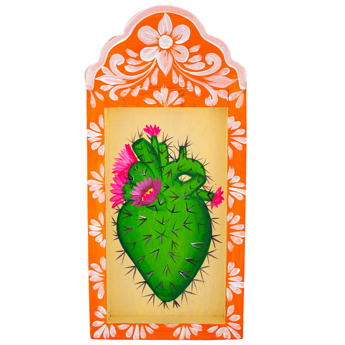 Hearts Hand-Painted Wooden Nicho Frames