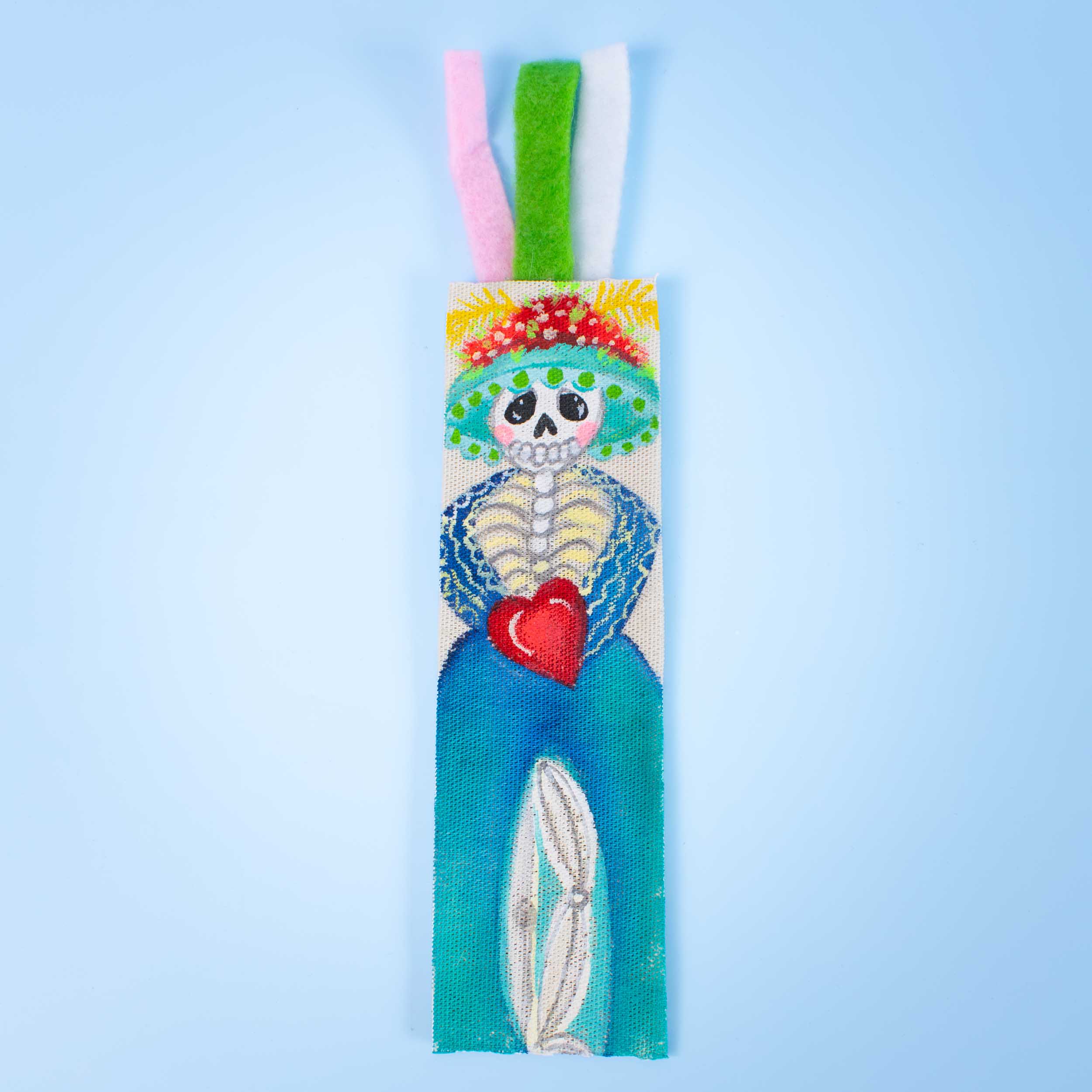 Hand-Painted Catrinas Bookmark