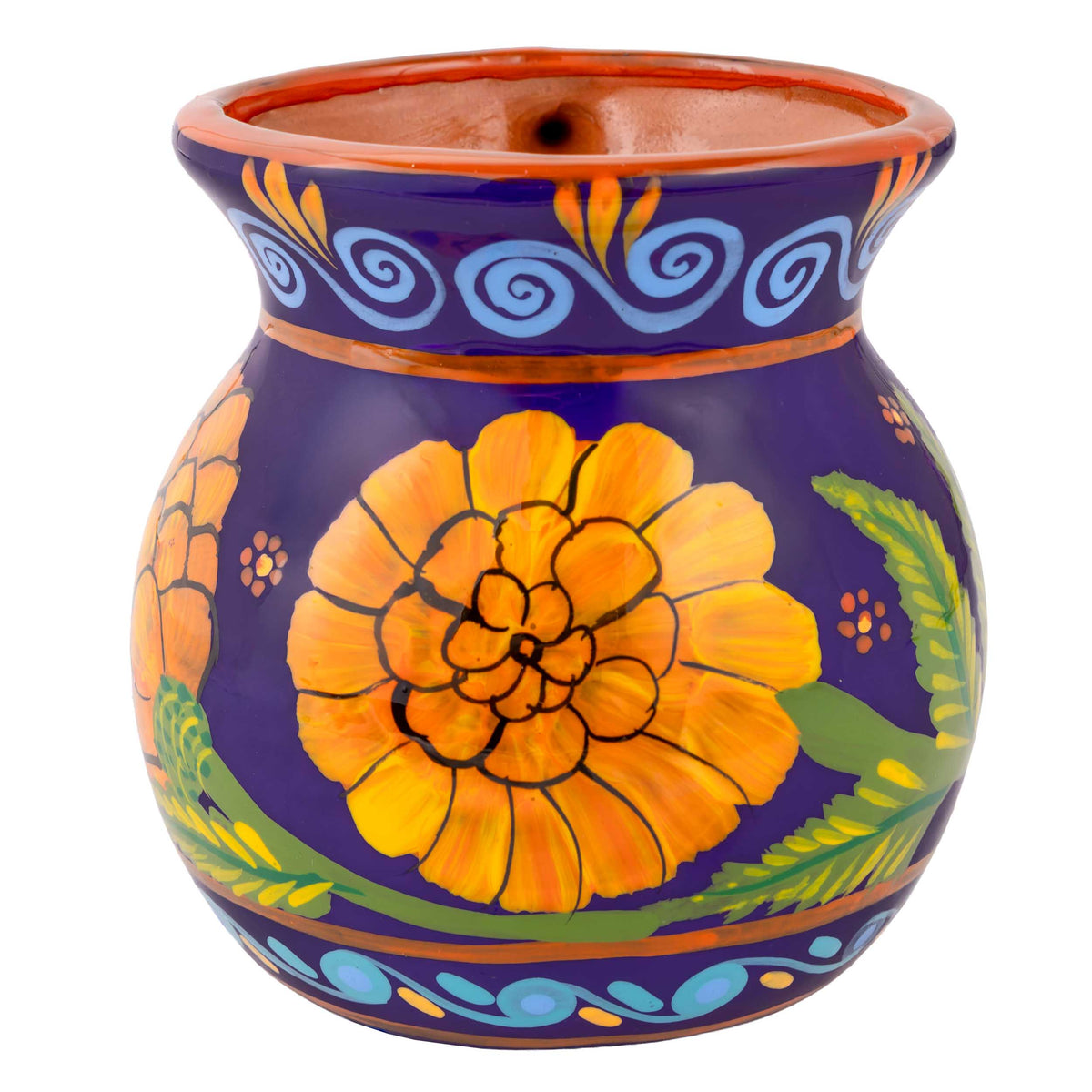 Hand-Painted Xalitla Cempasuchil Lolo Limited Edition Clay Mug