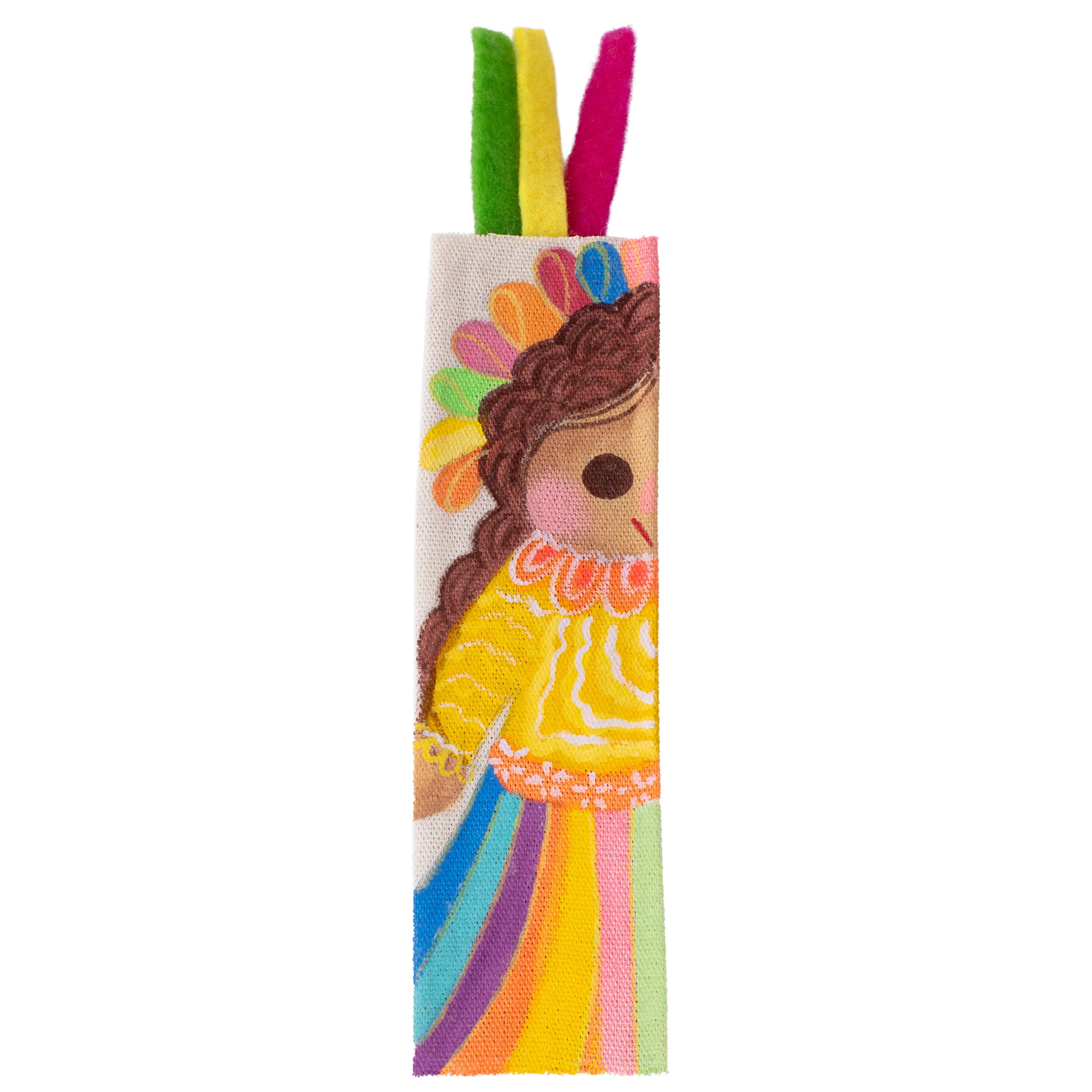 Hand-Painted Muñeca Lele Bookmarks