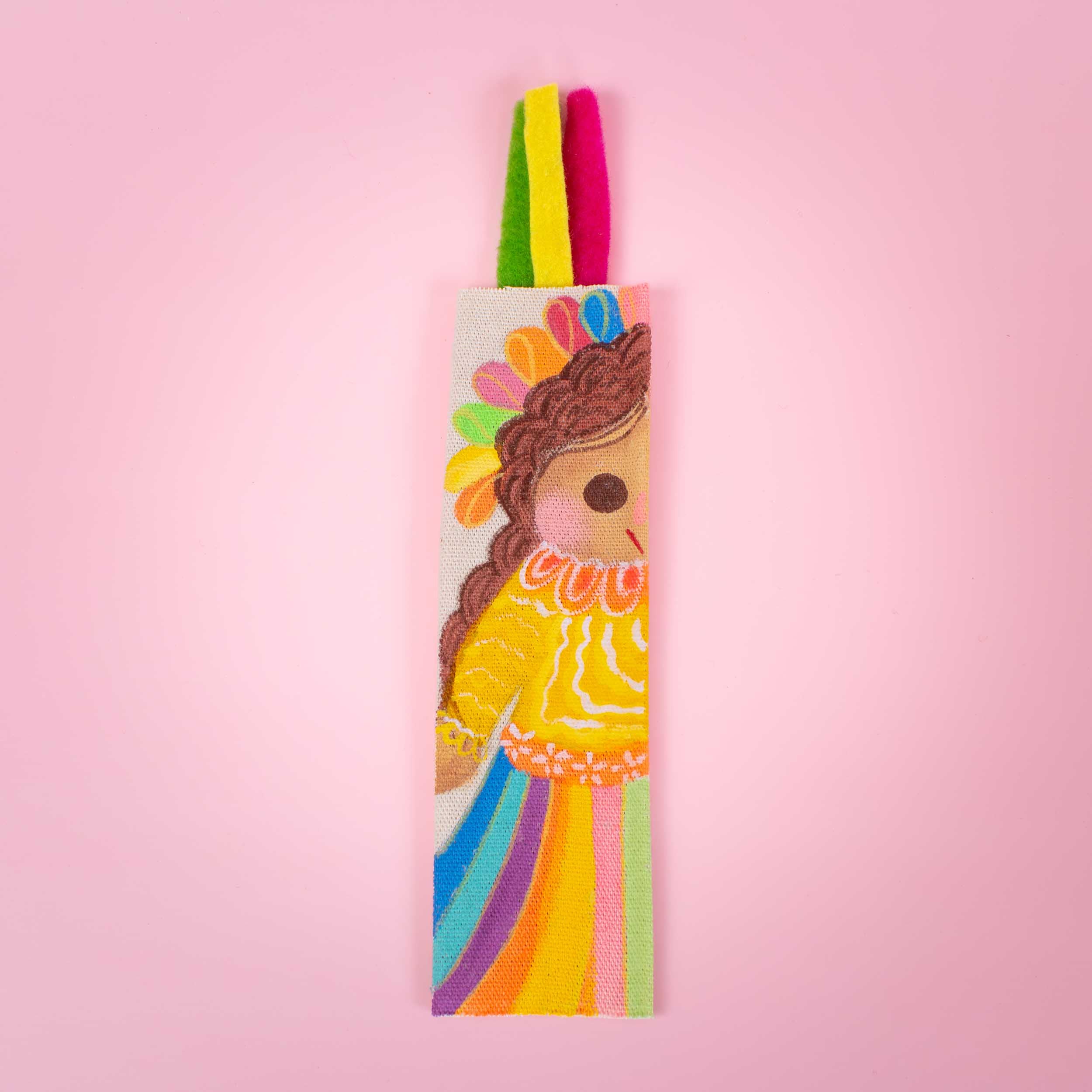 Hand-Painted Muñeca Lele Bookmarks