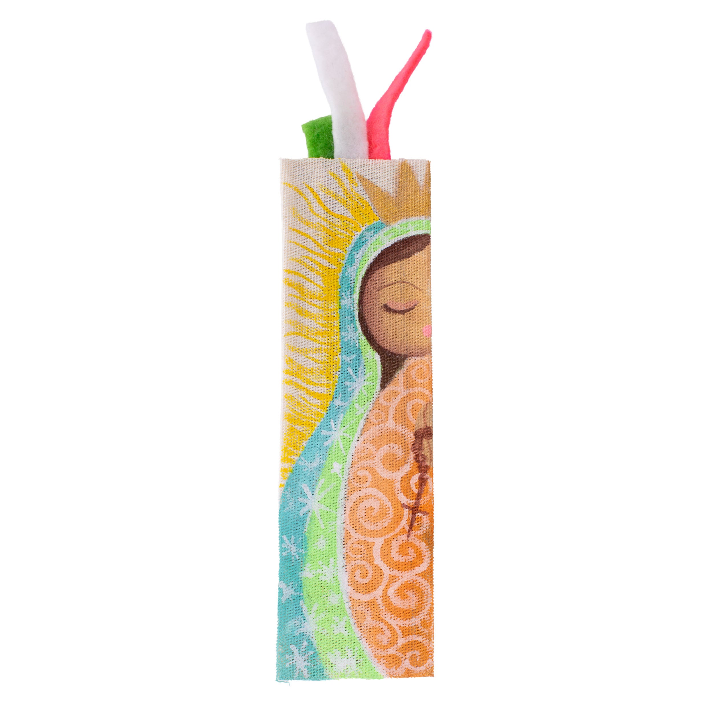 Hand Painted Virgen Bookmarks