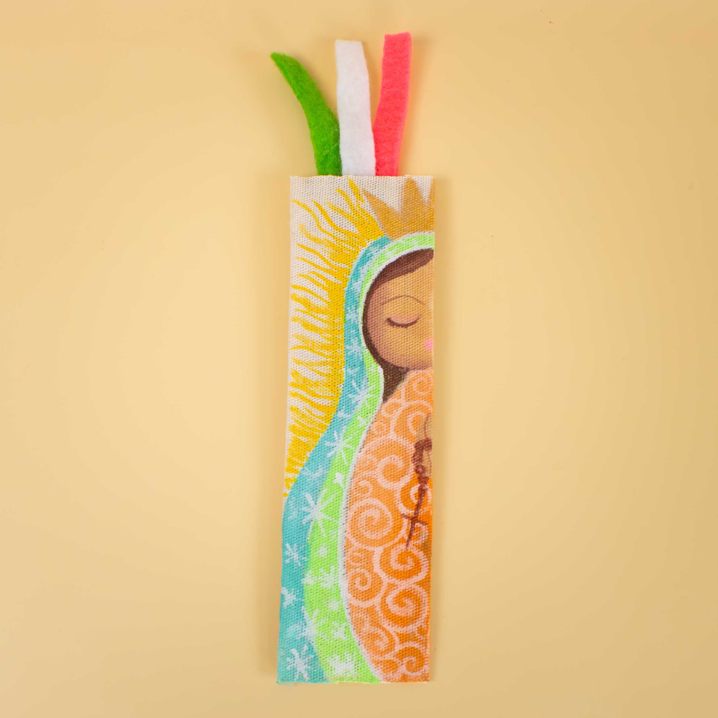 Hand Painted Virgen Bookmarks