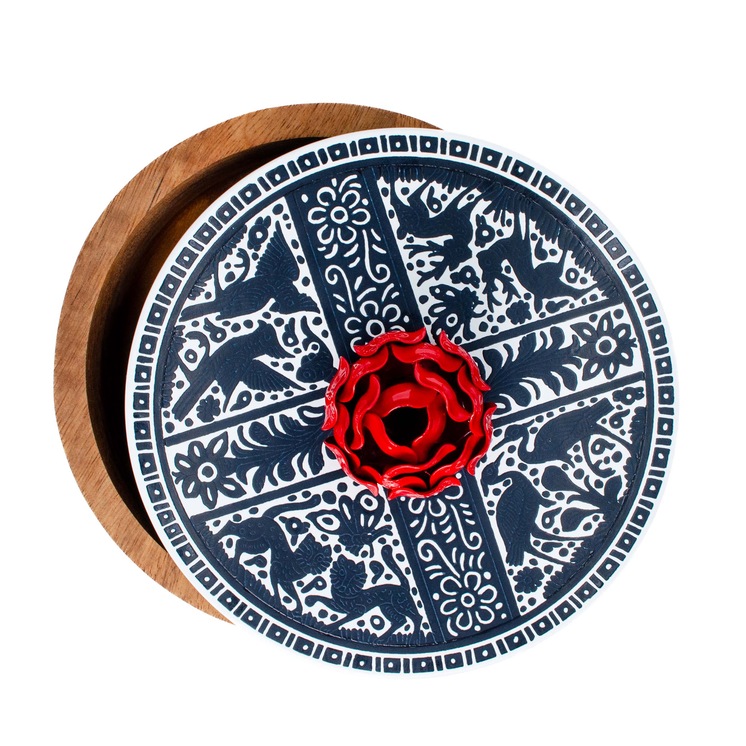 Tortillero Olinalá / Handmade Solid Wood Parota Basket
