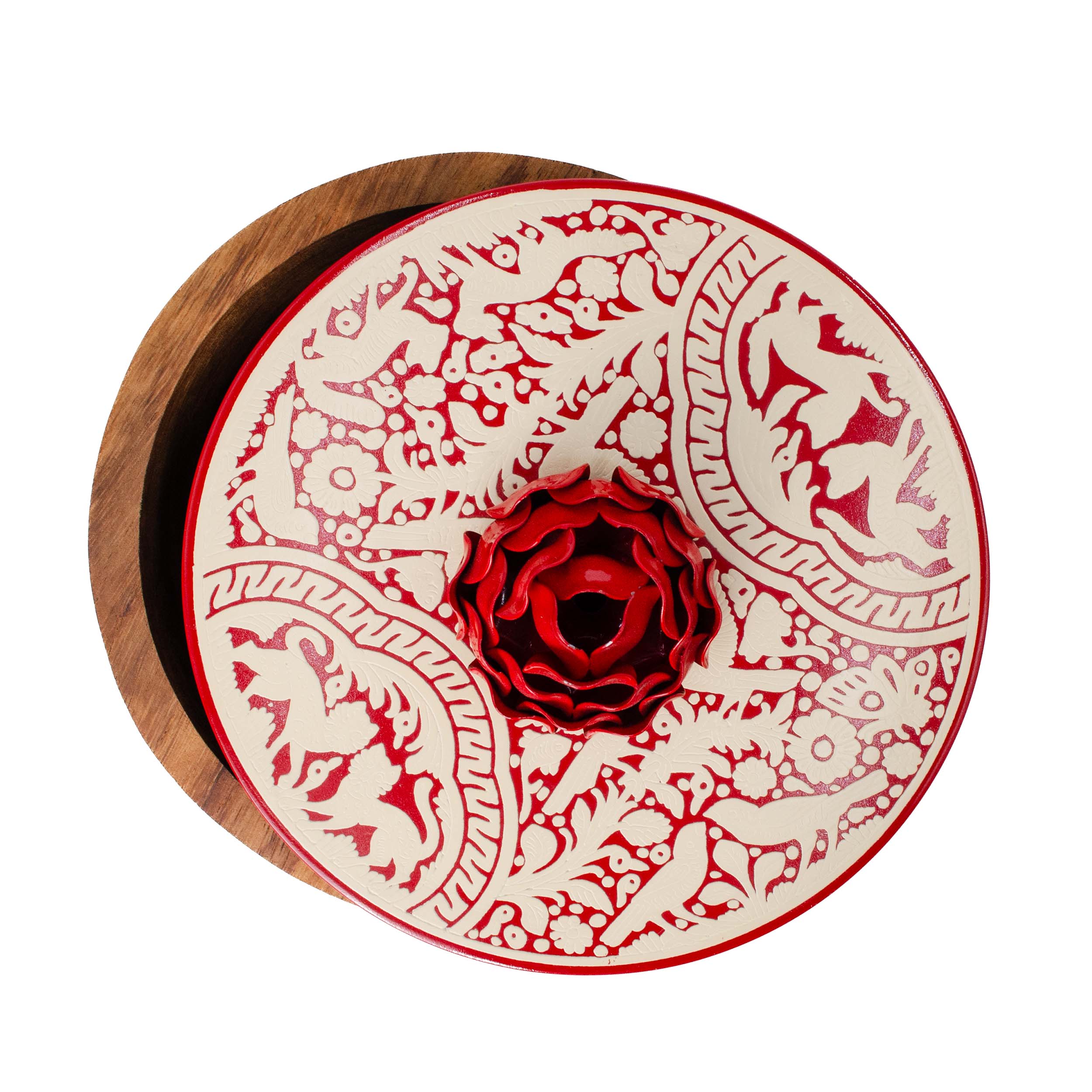 Tortillero Olinalá / Handmade Solid Wood Parota Basket