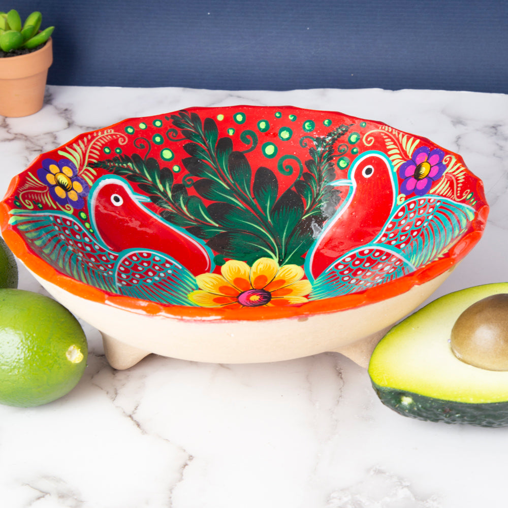 Xalitla Clay Pedestal Fruit Bowl