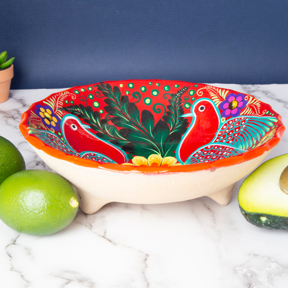 Xalitla Clay Pedestal Fruit Bowl