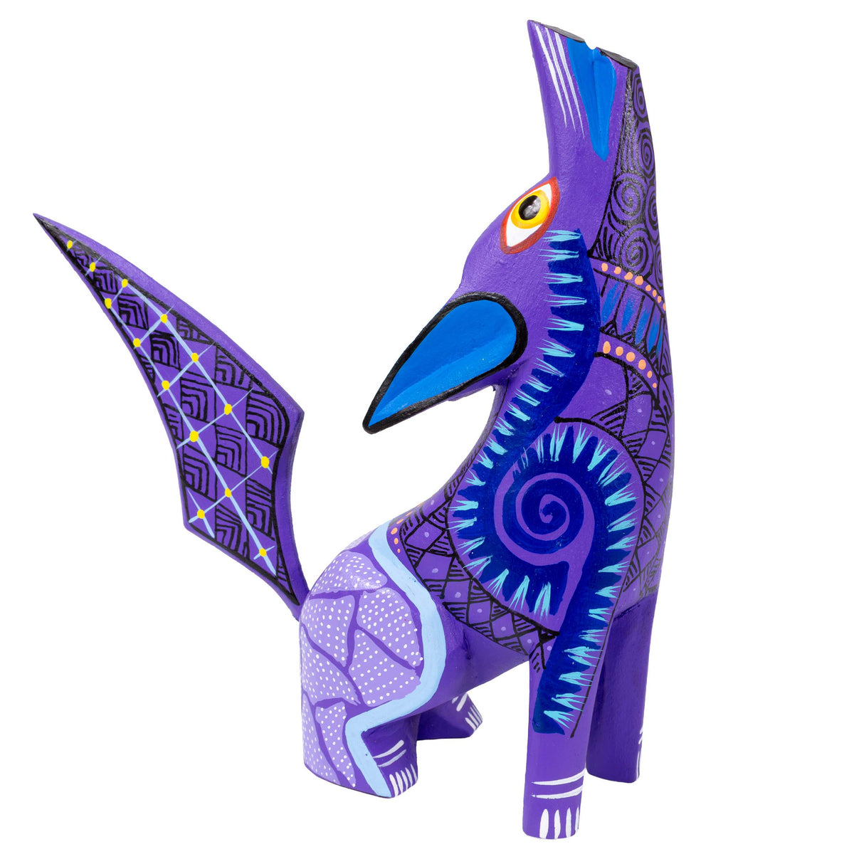 X-Large Coyote Alebrije with Frets