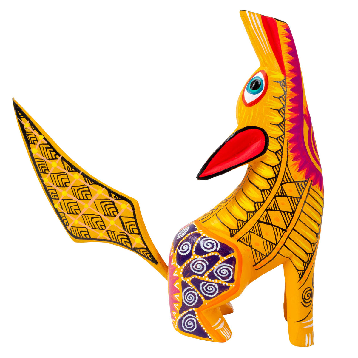 X-Large Coyote Alebrije with Frets