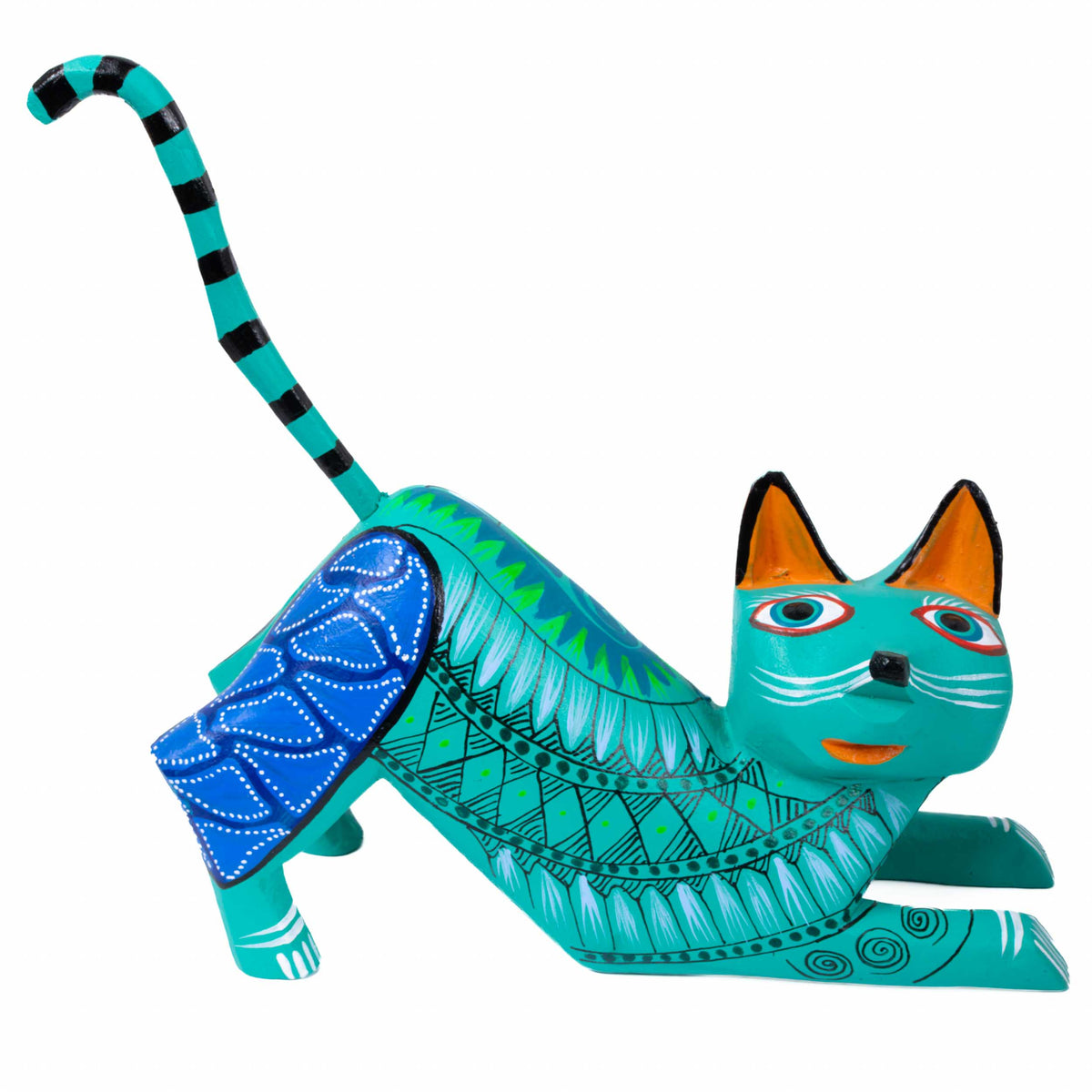 X-Large Cat Alebrije with Frets