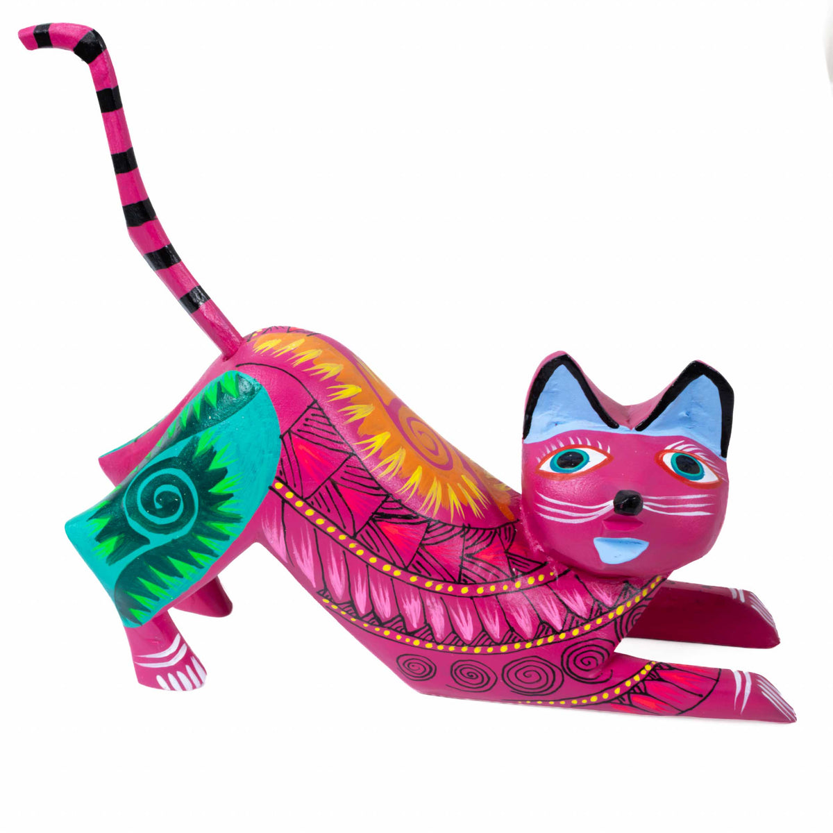 X-Large Cat Alebrije with Frets