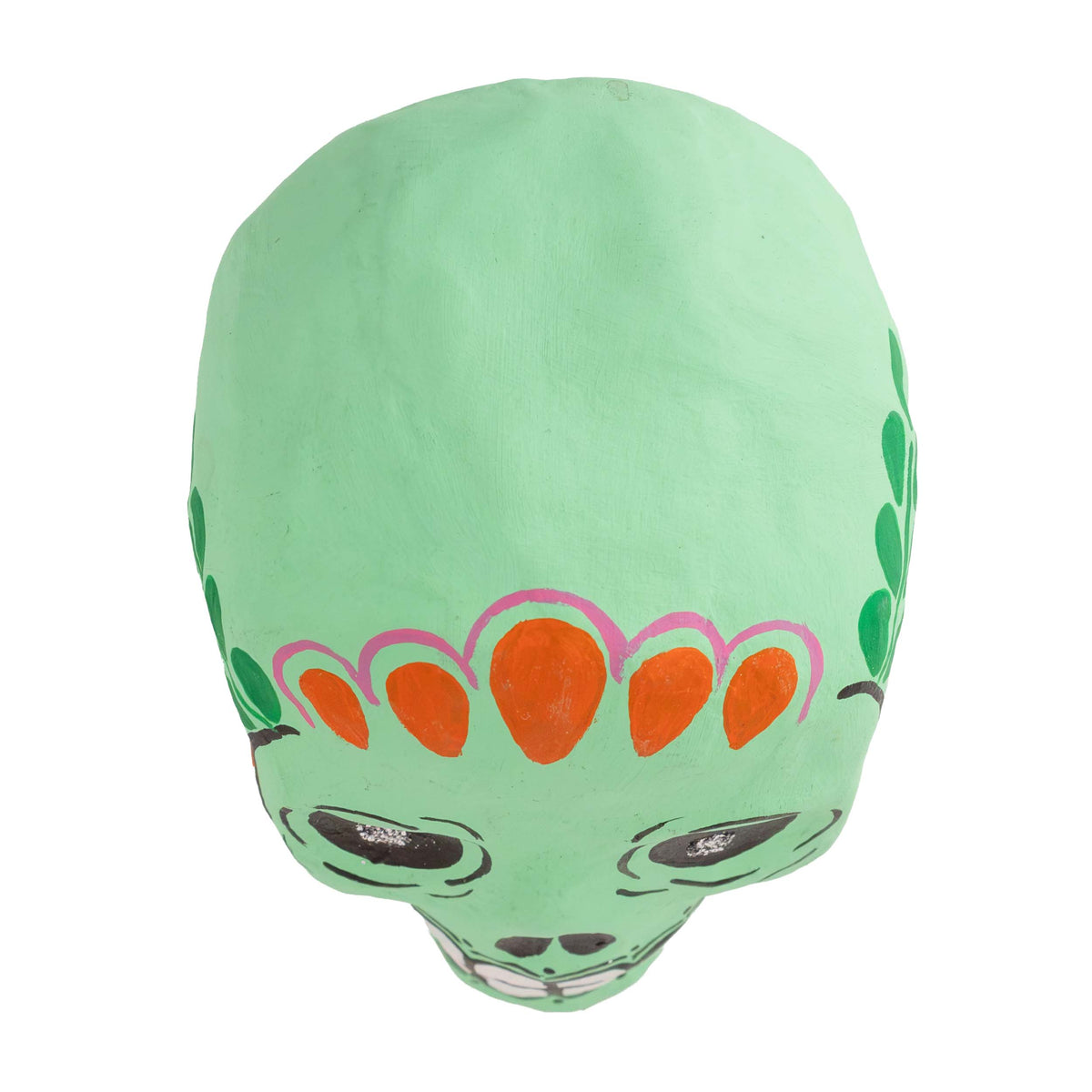 Papier-Mâché Calavera Sugar Skulls Rattles