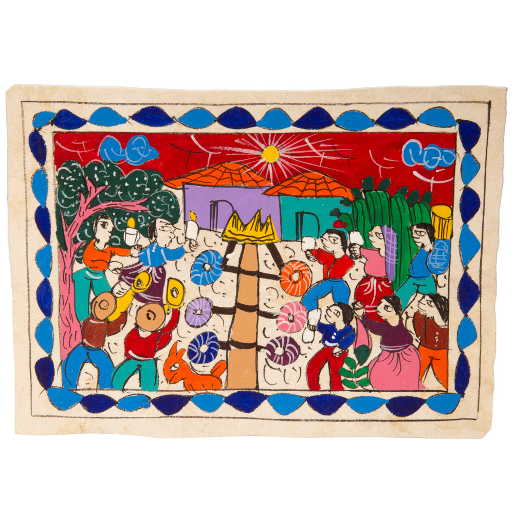 Mini Papel Amate Storytelling Paintings by María