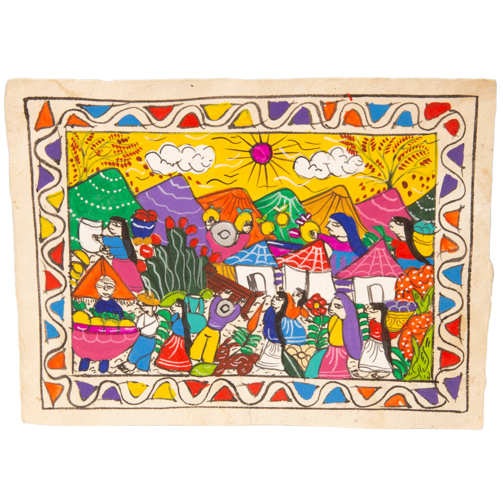 Mini Papel Amate Storytelling Paintings by María