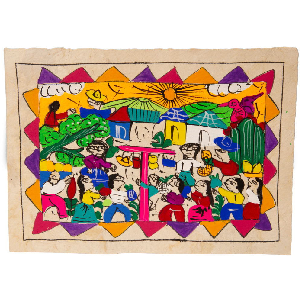 Mini Papel Amate Storytelling Paintings by María