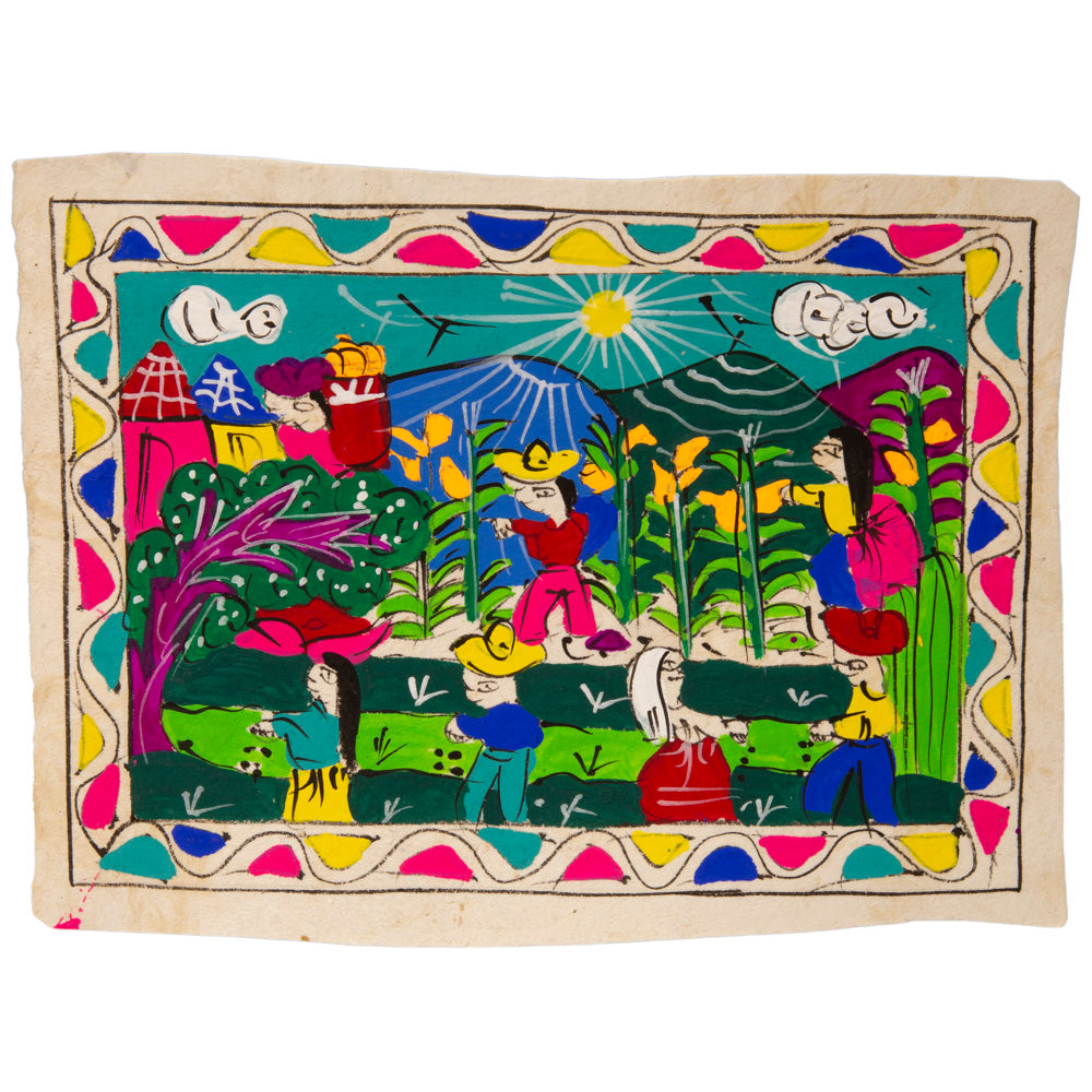 Mini Papel Amate Storytelling Paintings by María