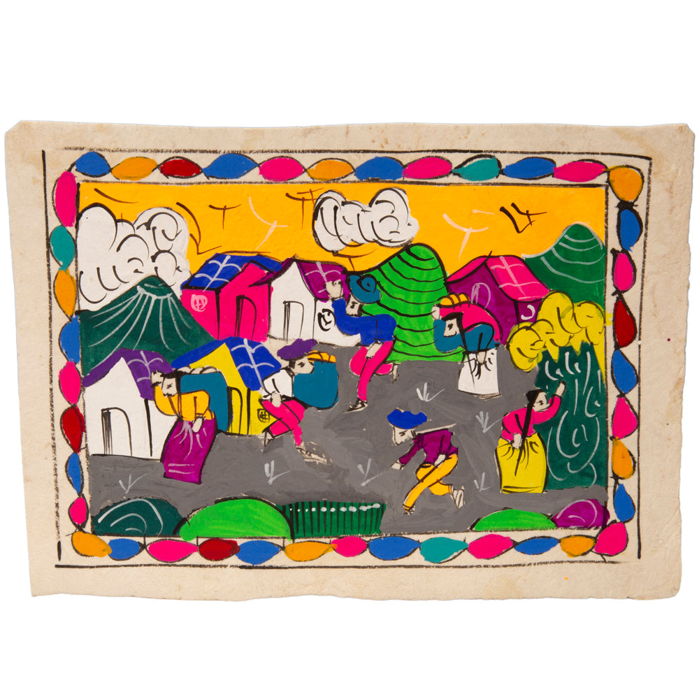 Mini Papel Amate Storytelling Paintings by María