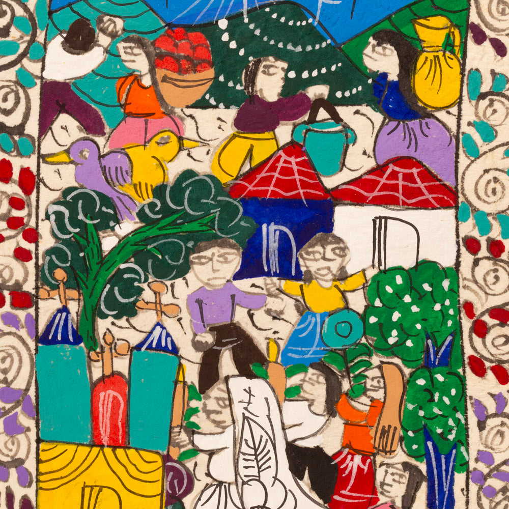 Mini Papel Amate Storytelling Paintings by María