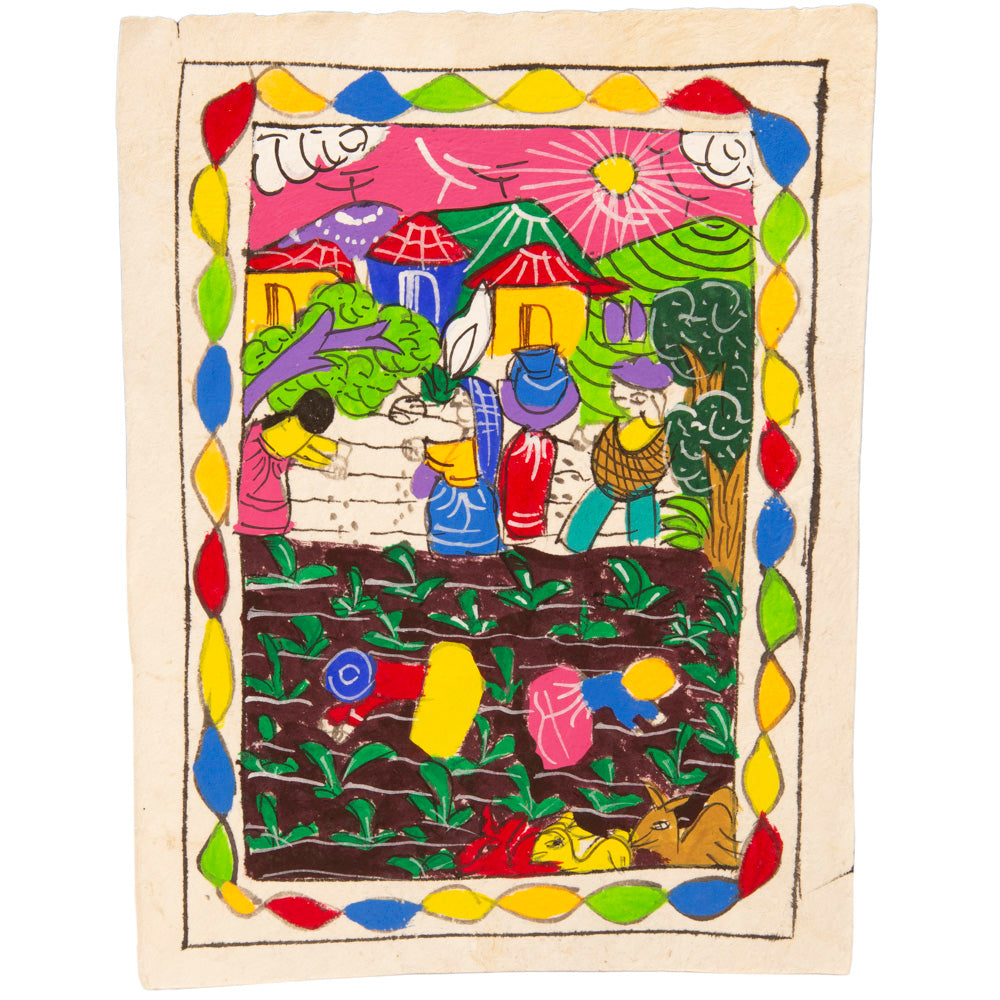 Mini Papel Amate Storytelling Paintings by María