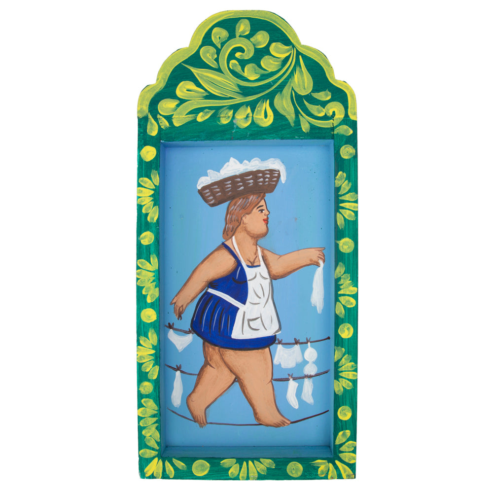 Mujeres Hand-Painted Wooden Nicho Frames