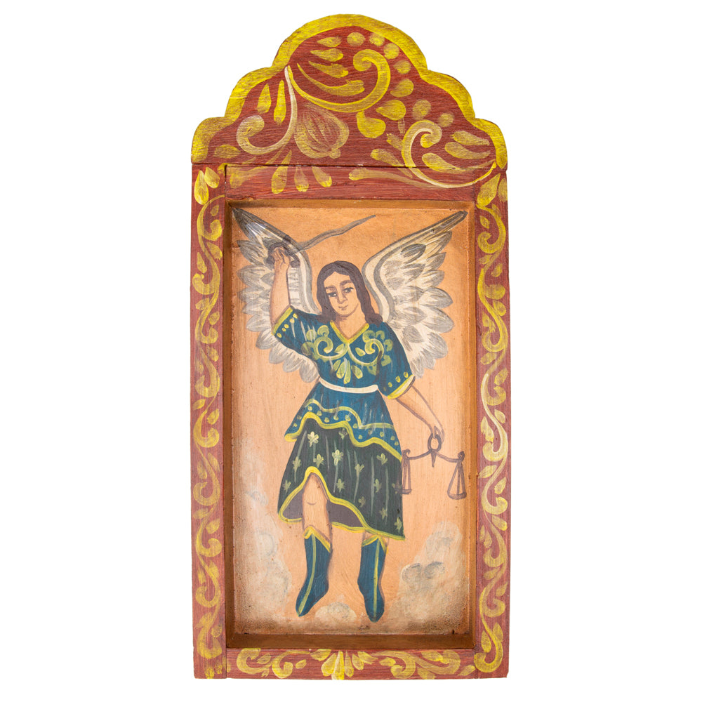 Religious Hand-Painted Wooden Nicho Frames
