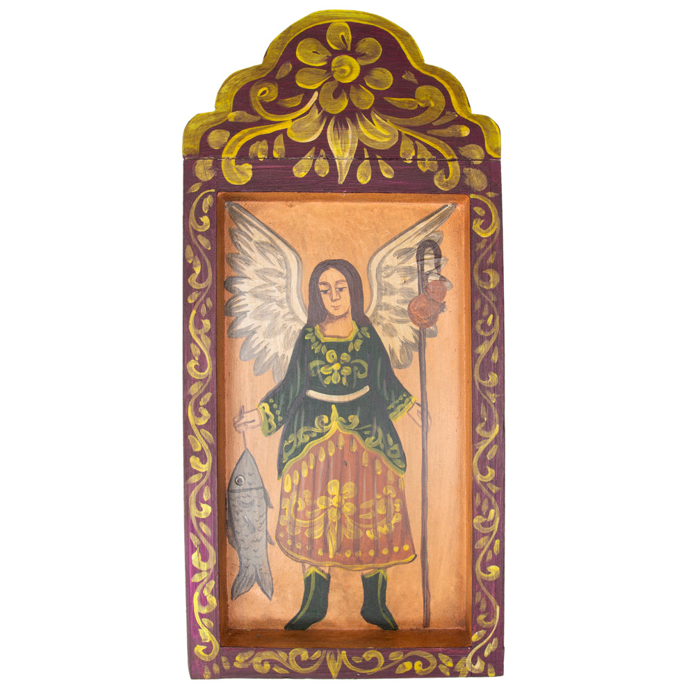 Religious Hand-Painted Wooden Nicho Frames