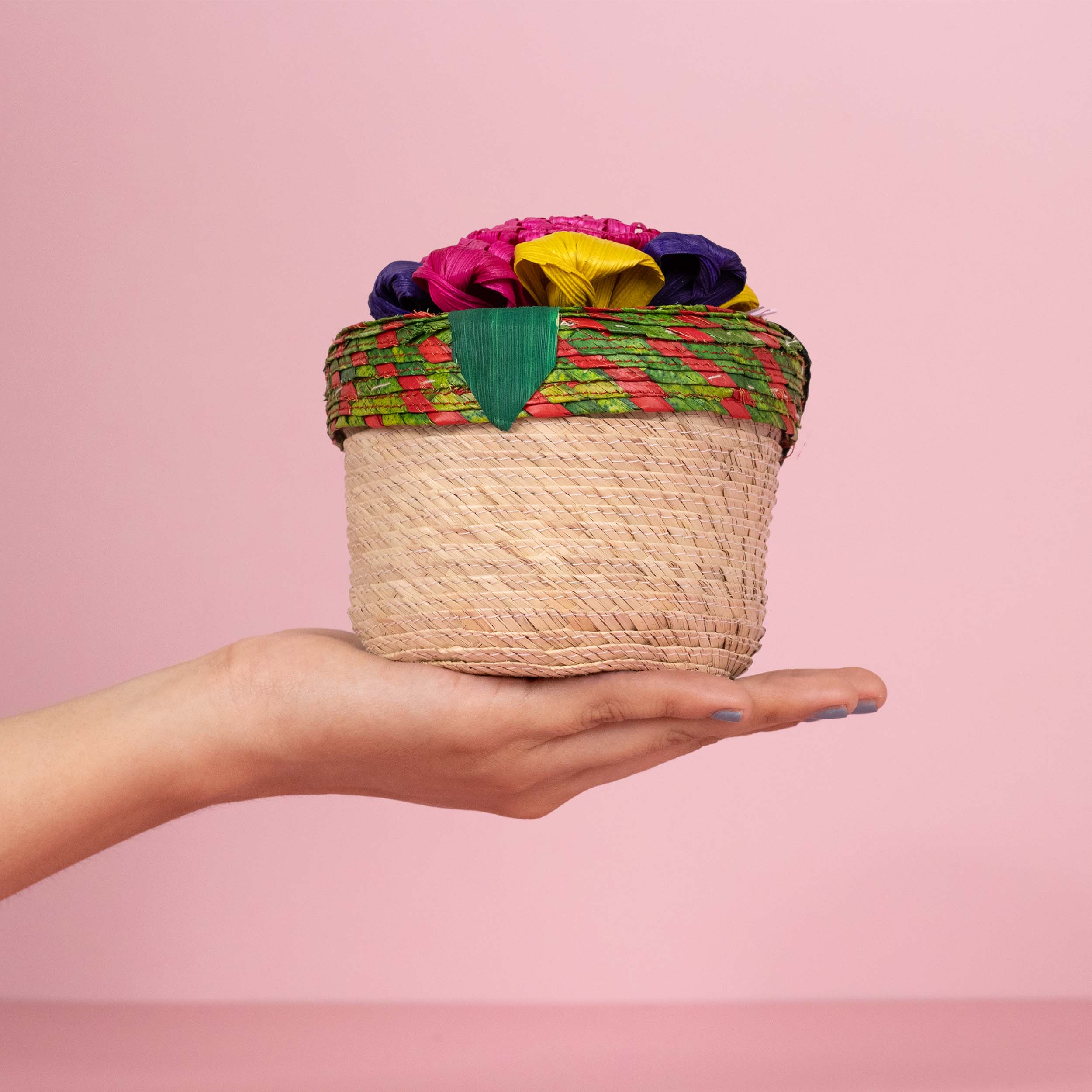 Flower Mini Palm Basket