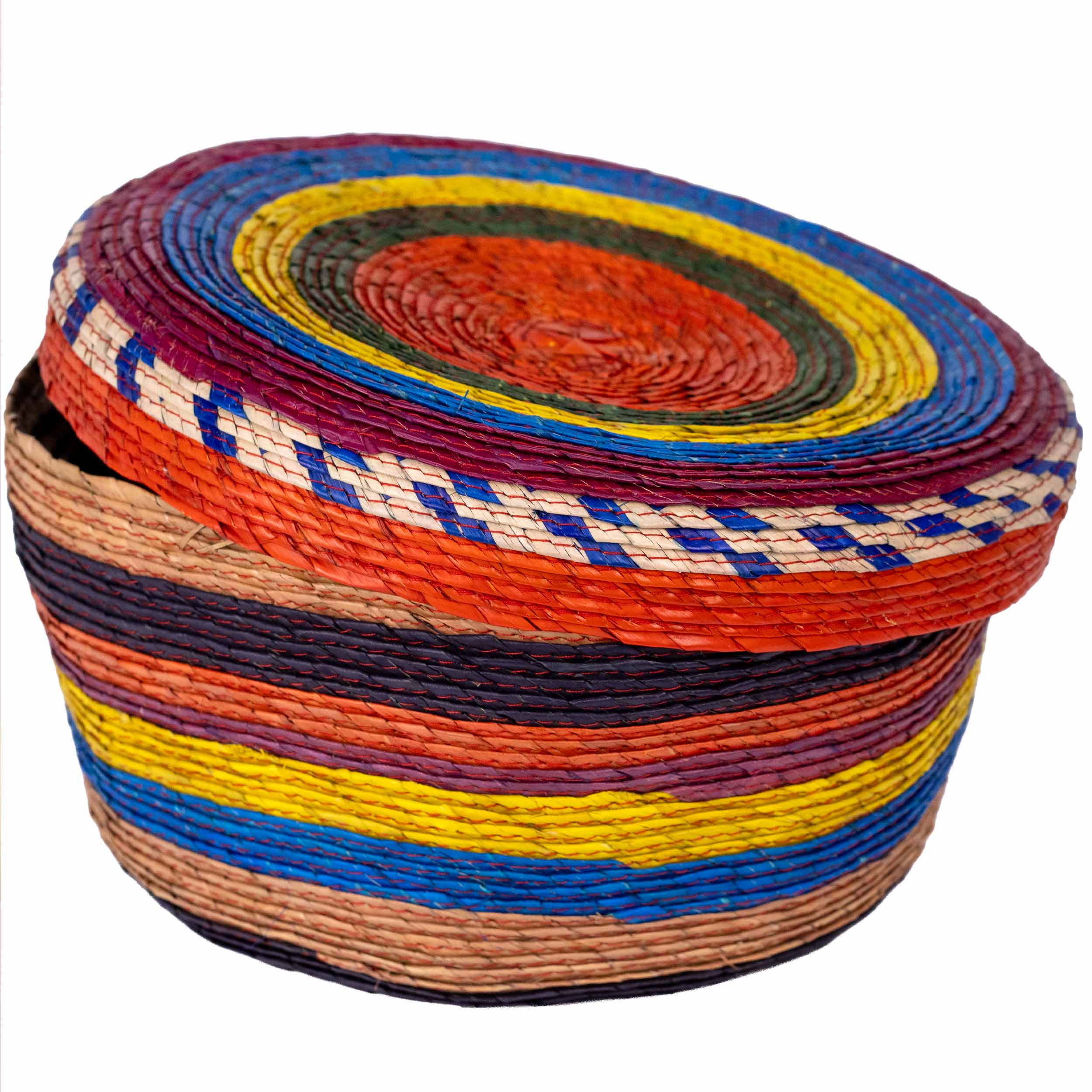 Multicolor Palm Woven Tortilla/Bread Basket