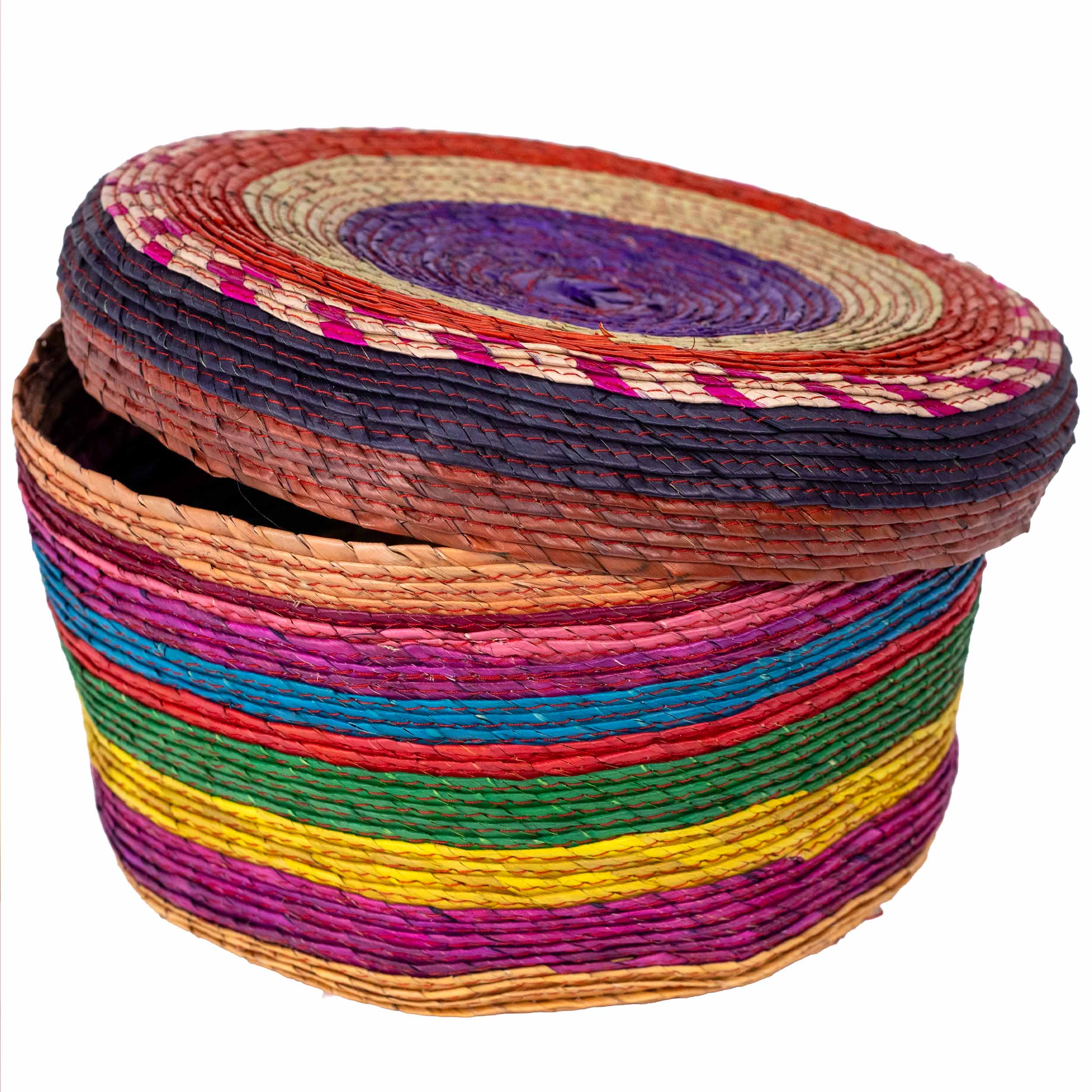 Multicolor Palm Woven Tortilla/Bread Basket