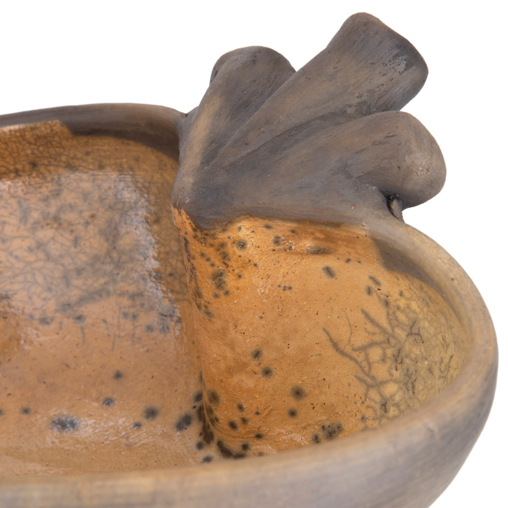 Large Atzompa Heart Clay Bowl