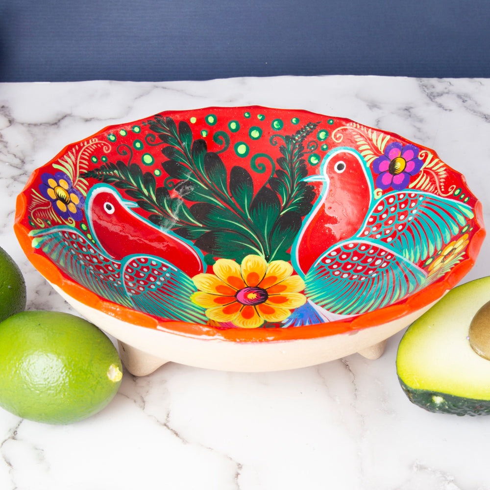 Xalitla Clay Pedestal Fruit Bowl