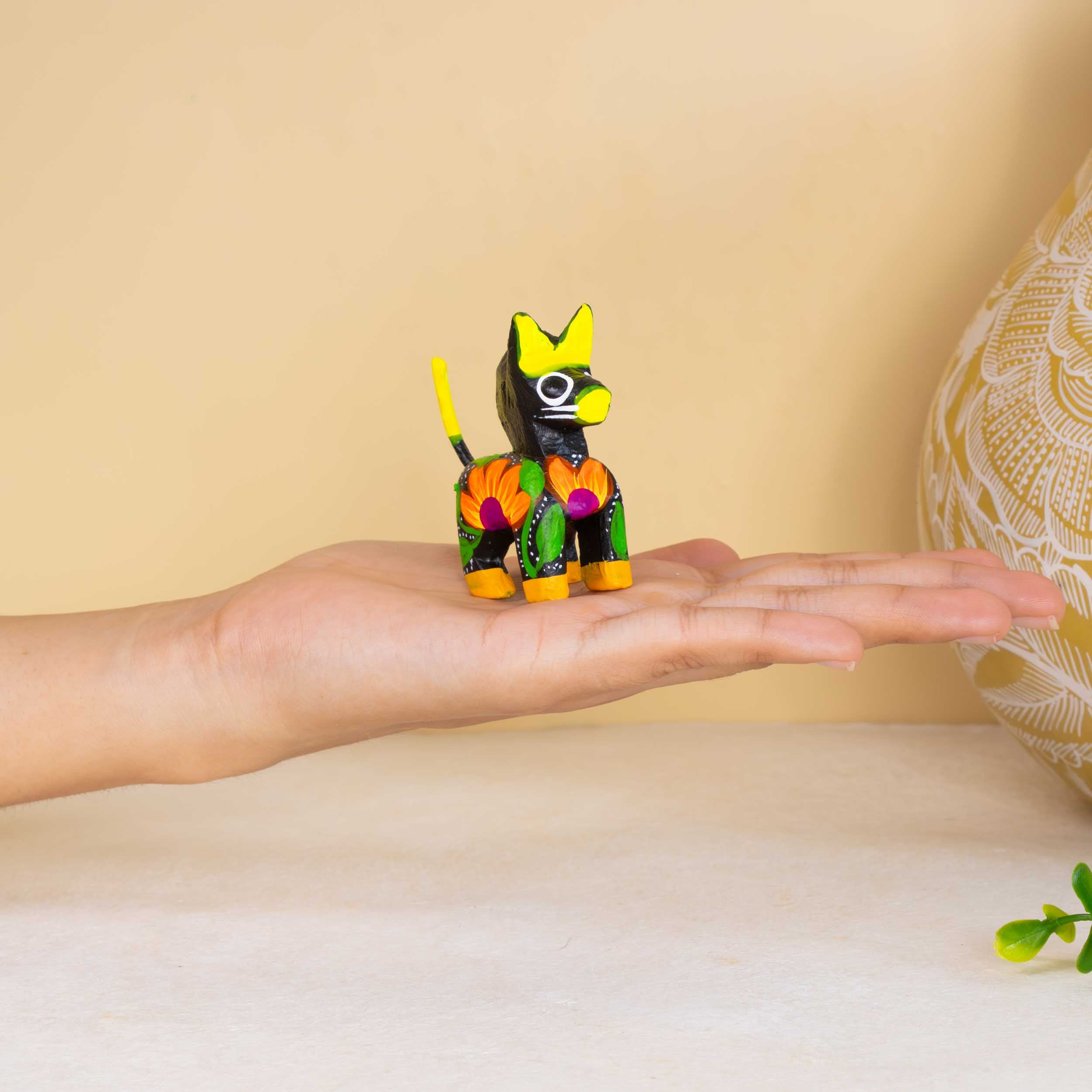 Hand Painted Horse Wooden Figurine