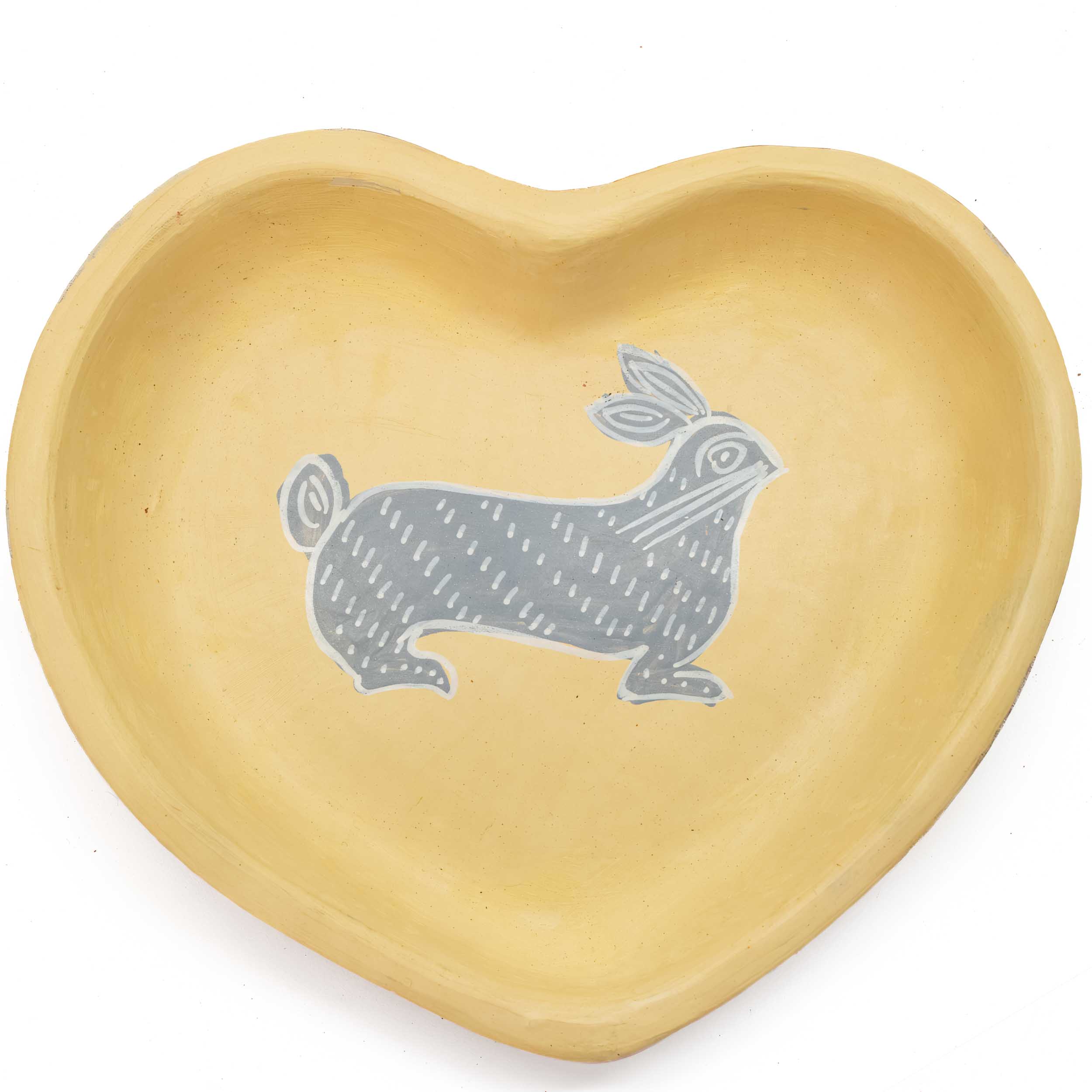 Huancito Hand-Painted Awani Heart Shaped Dish Plate