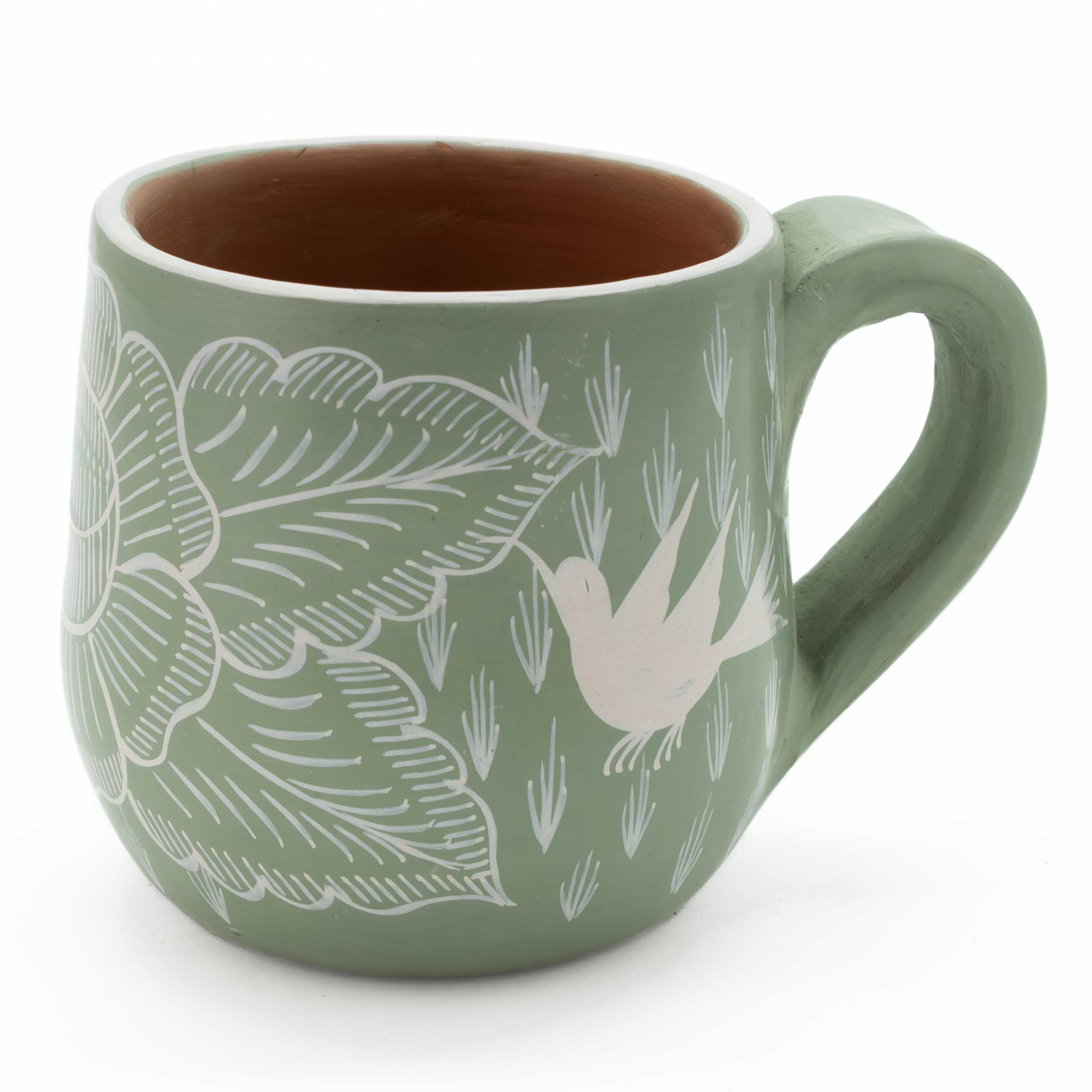 Huancito Hand-Painted Clay Mug