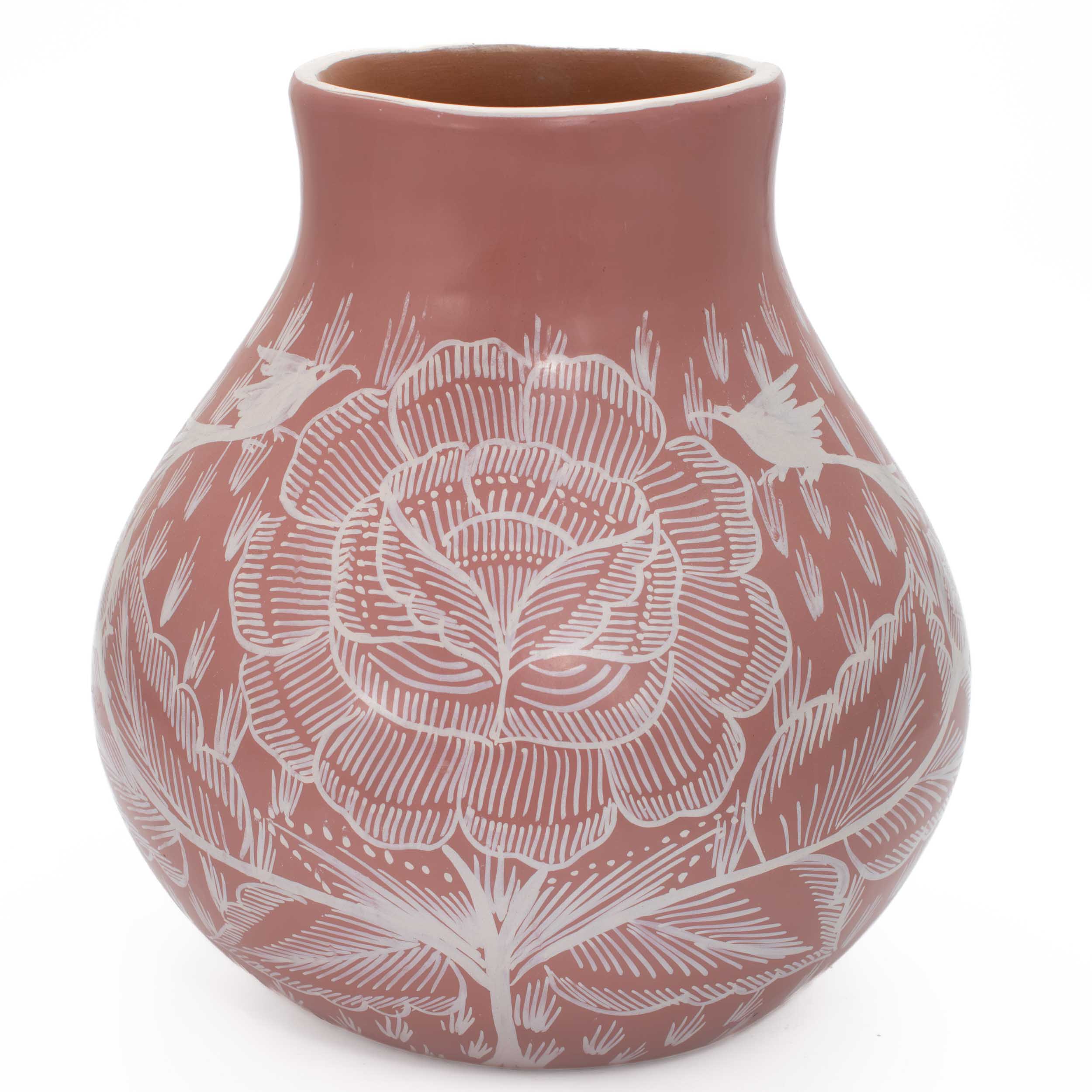 Huancito Short Round Plump Floral Vase