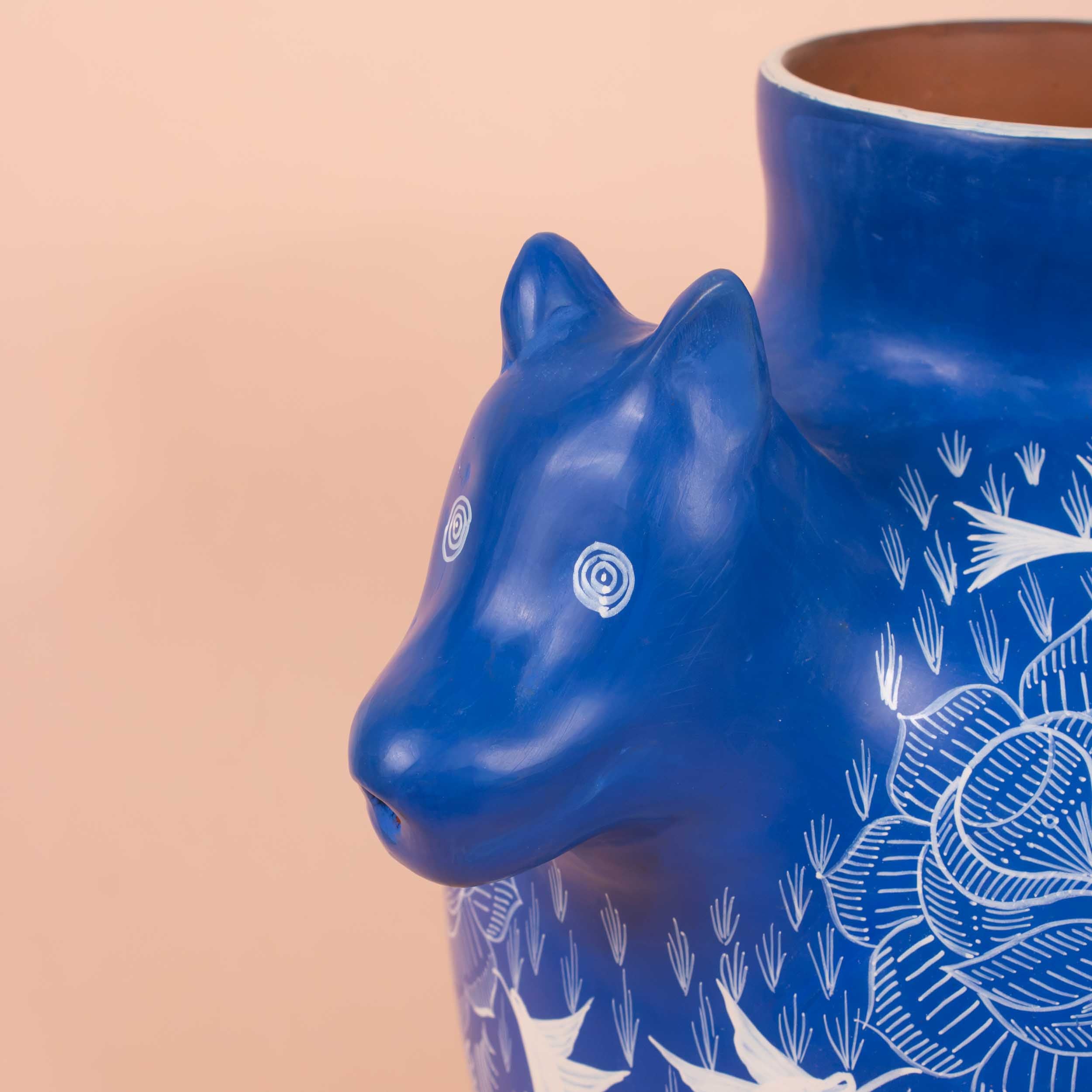 Huancito Large Coyote Vase