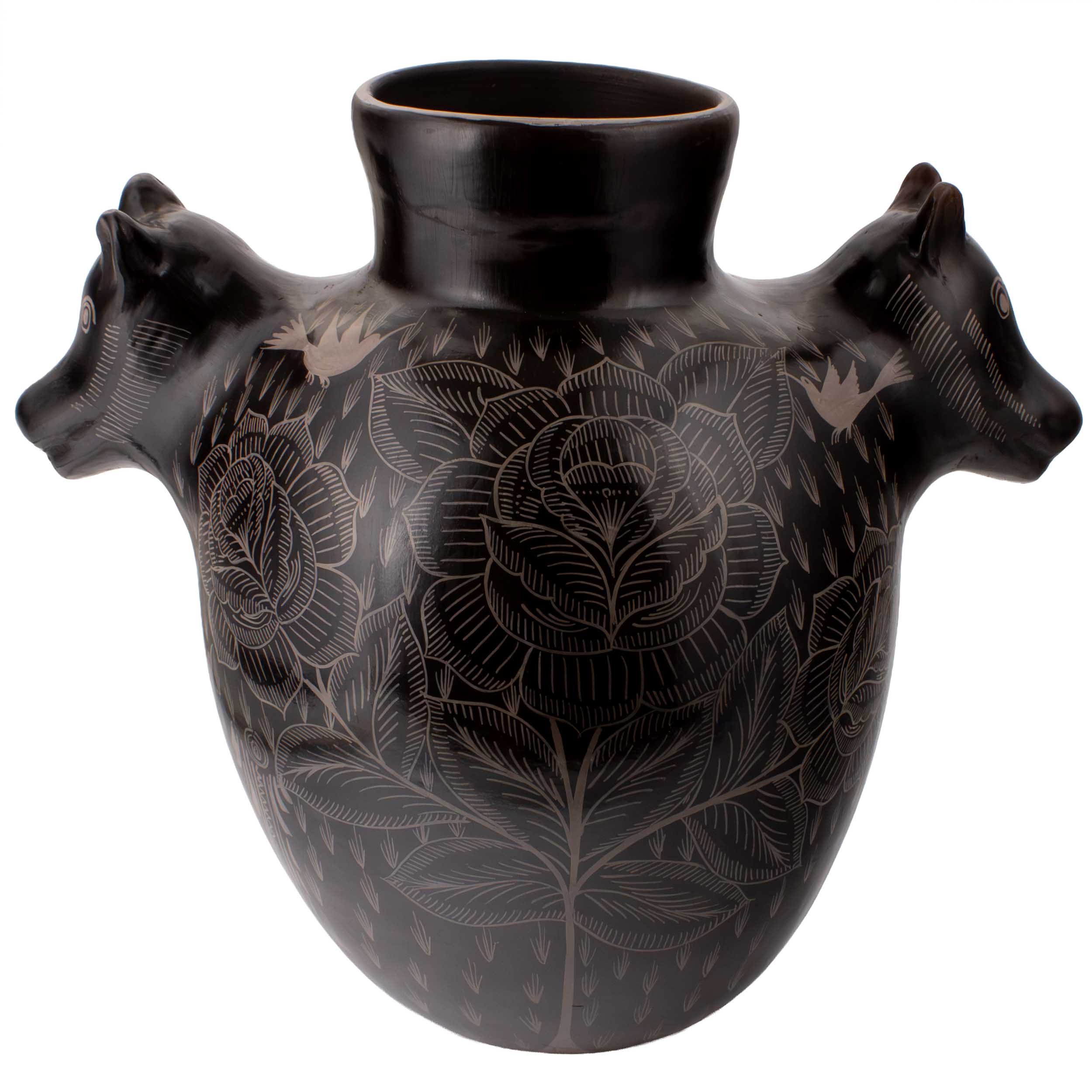 Huancito Large Coyote Vase