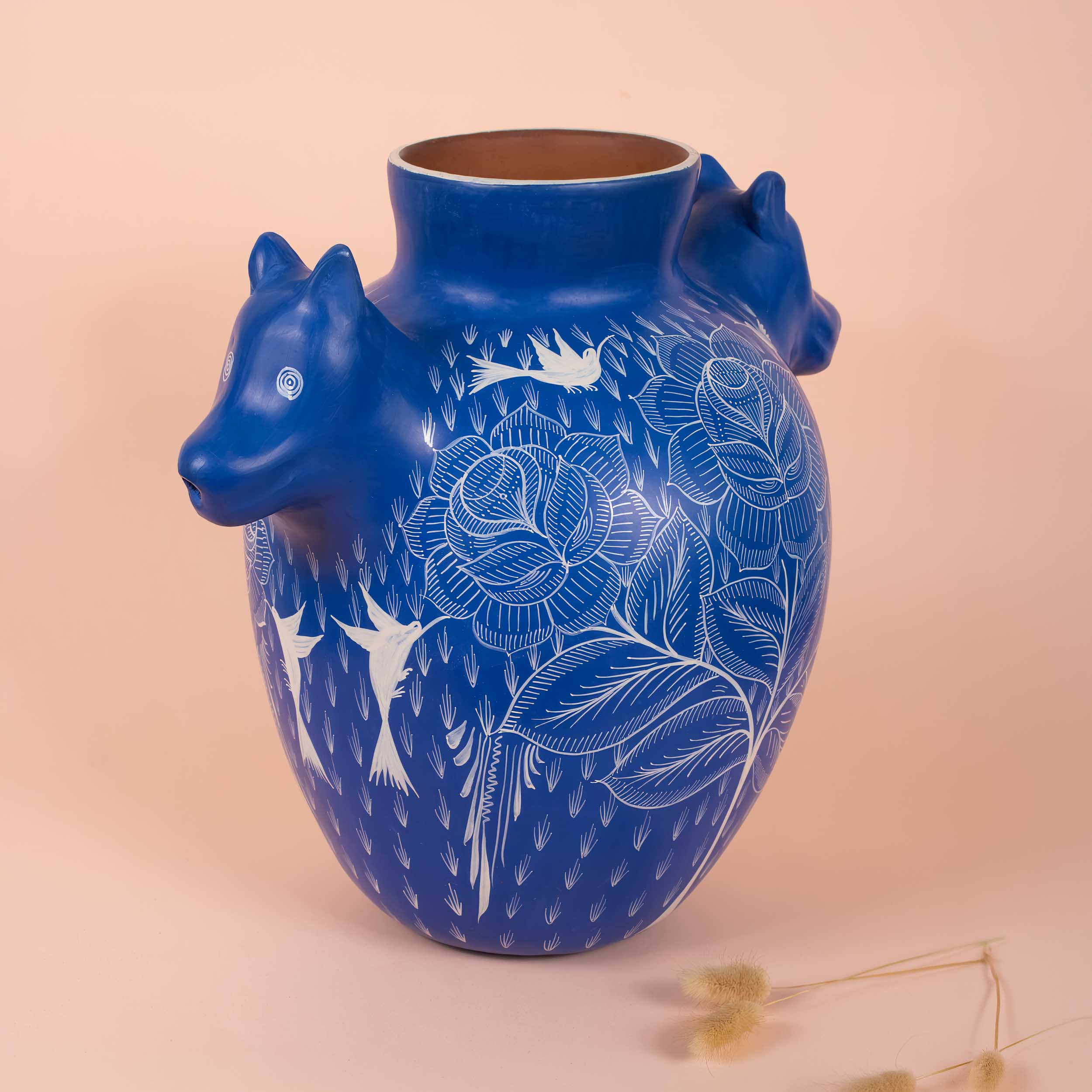 Huancito Large Coyote Vase