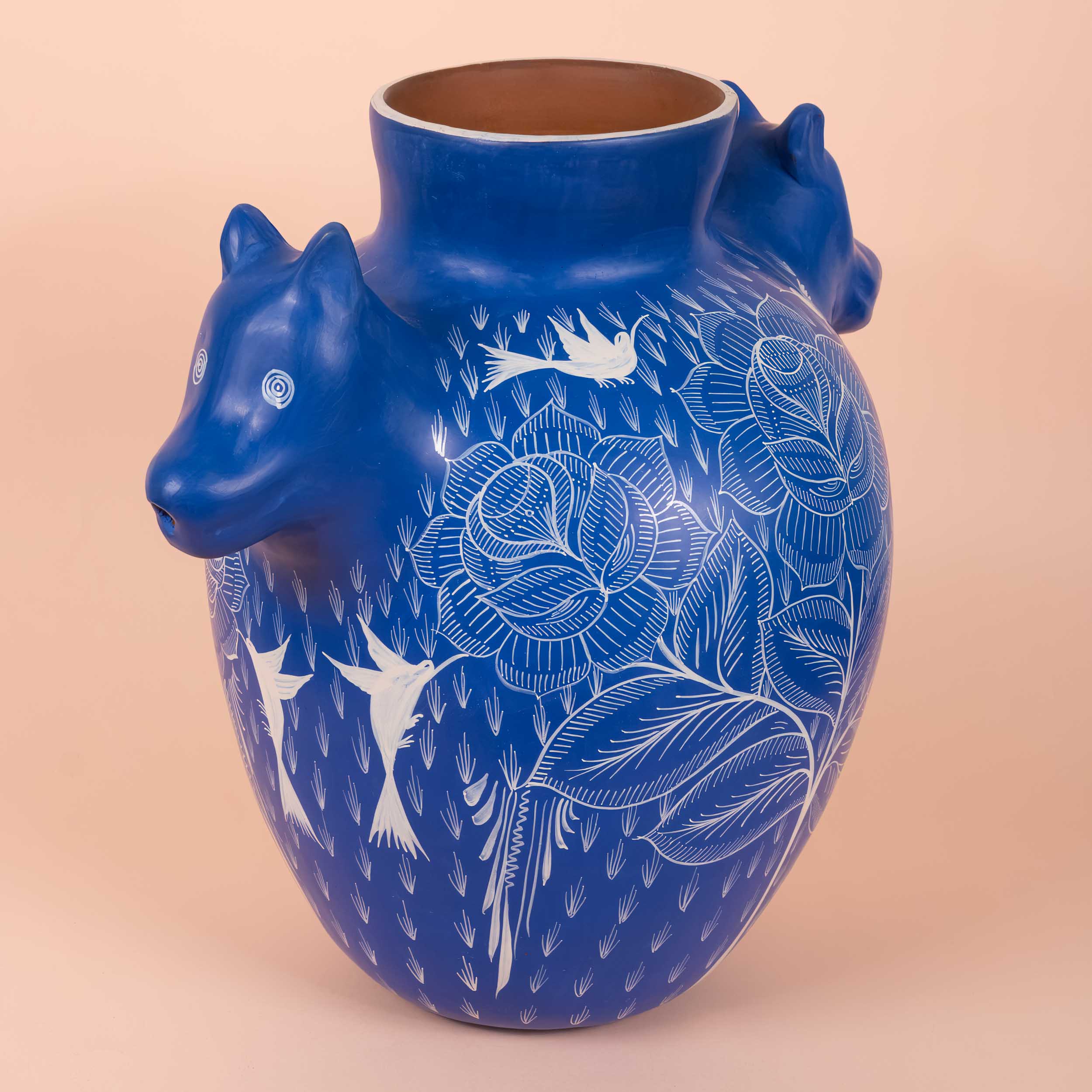 Huancito Large Coyote Vase