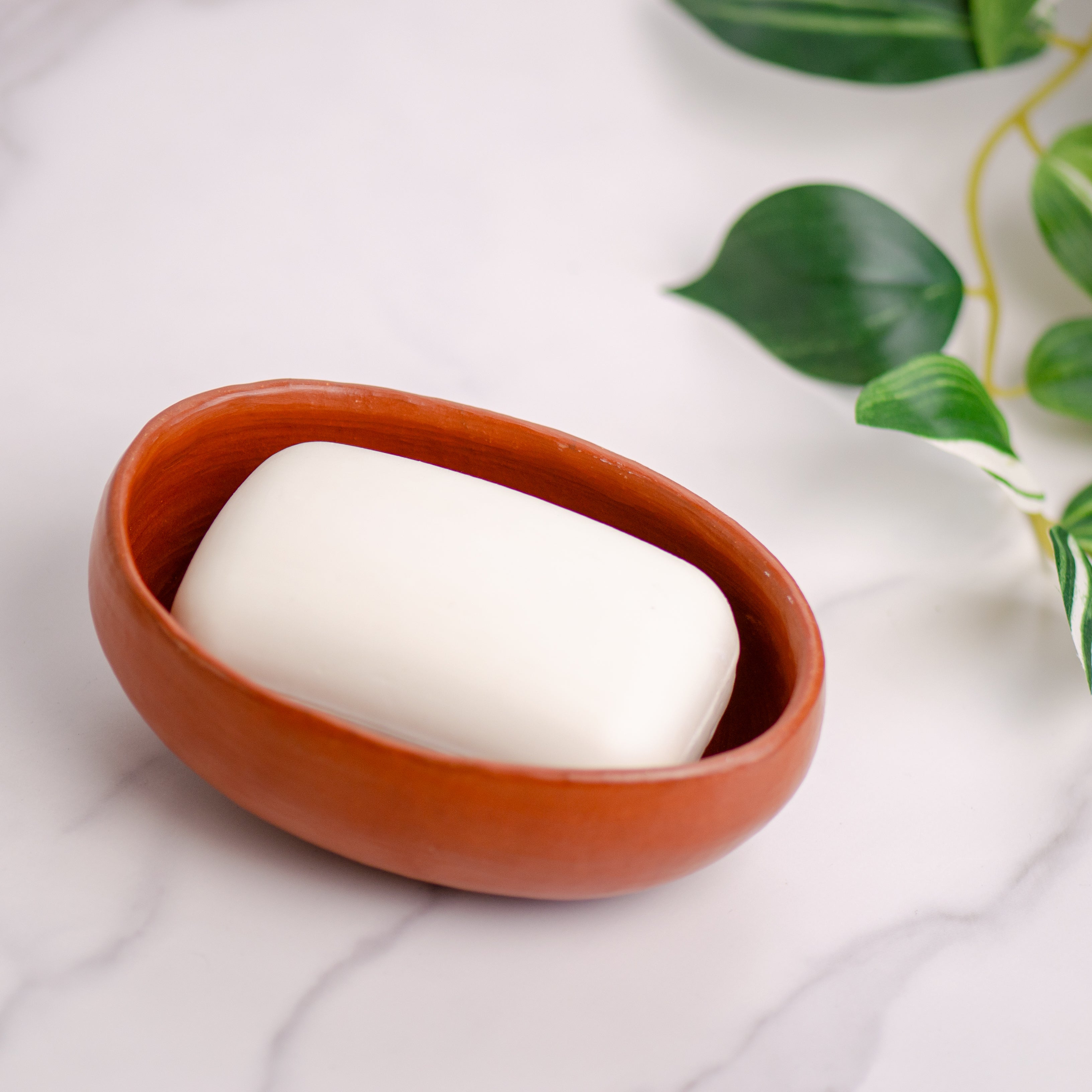 Red Clay Terracotta Small Oval Bowl