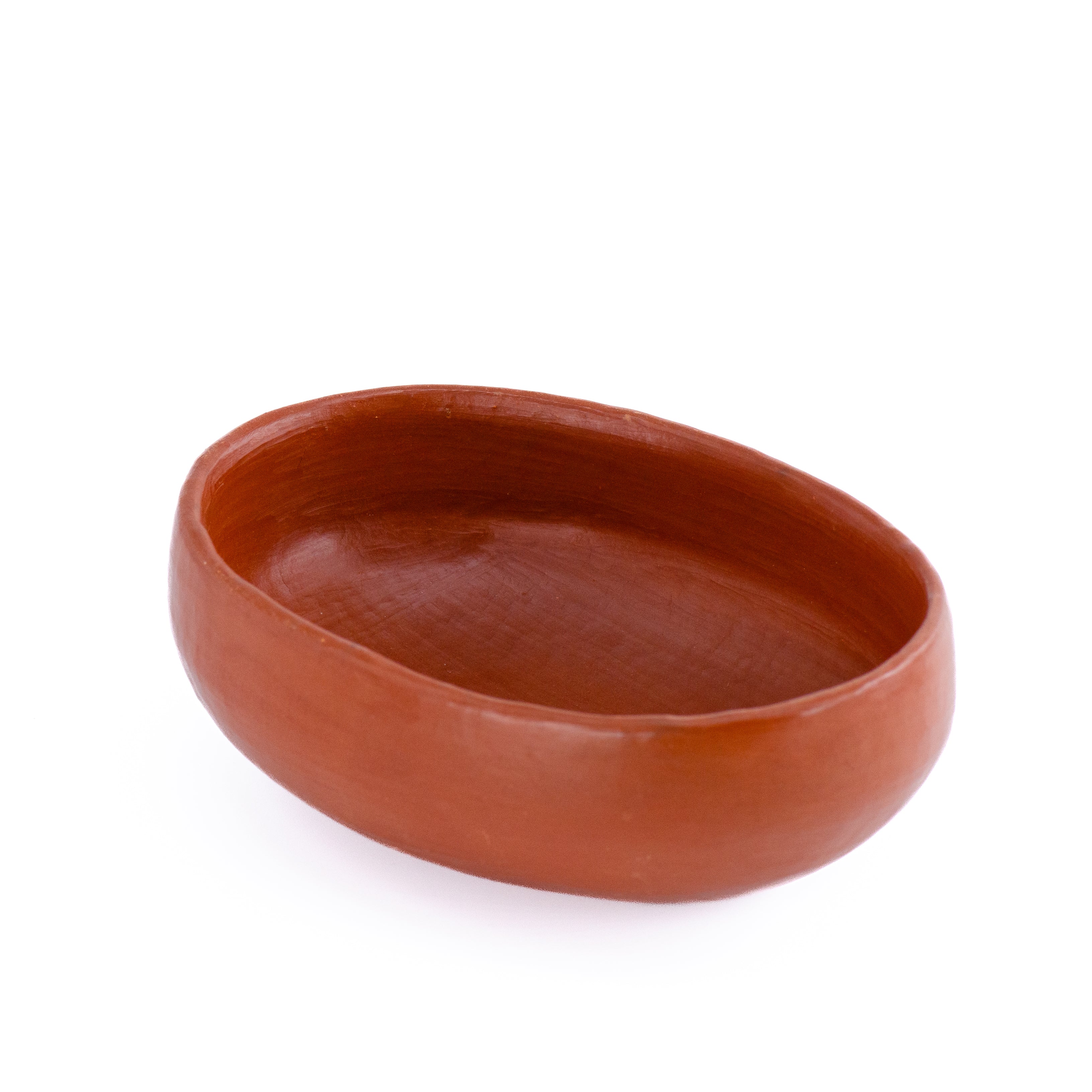 Red Clay Terracotta Small Oval Bowl