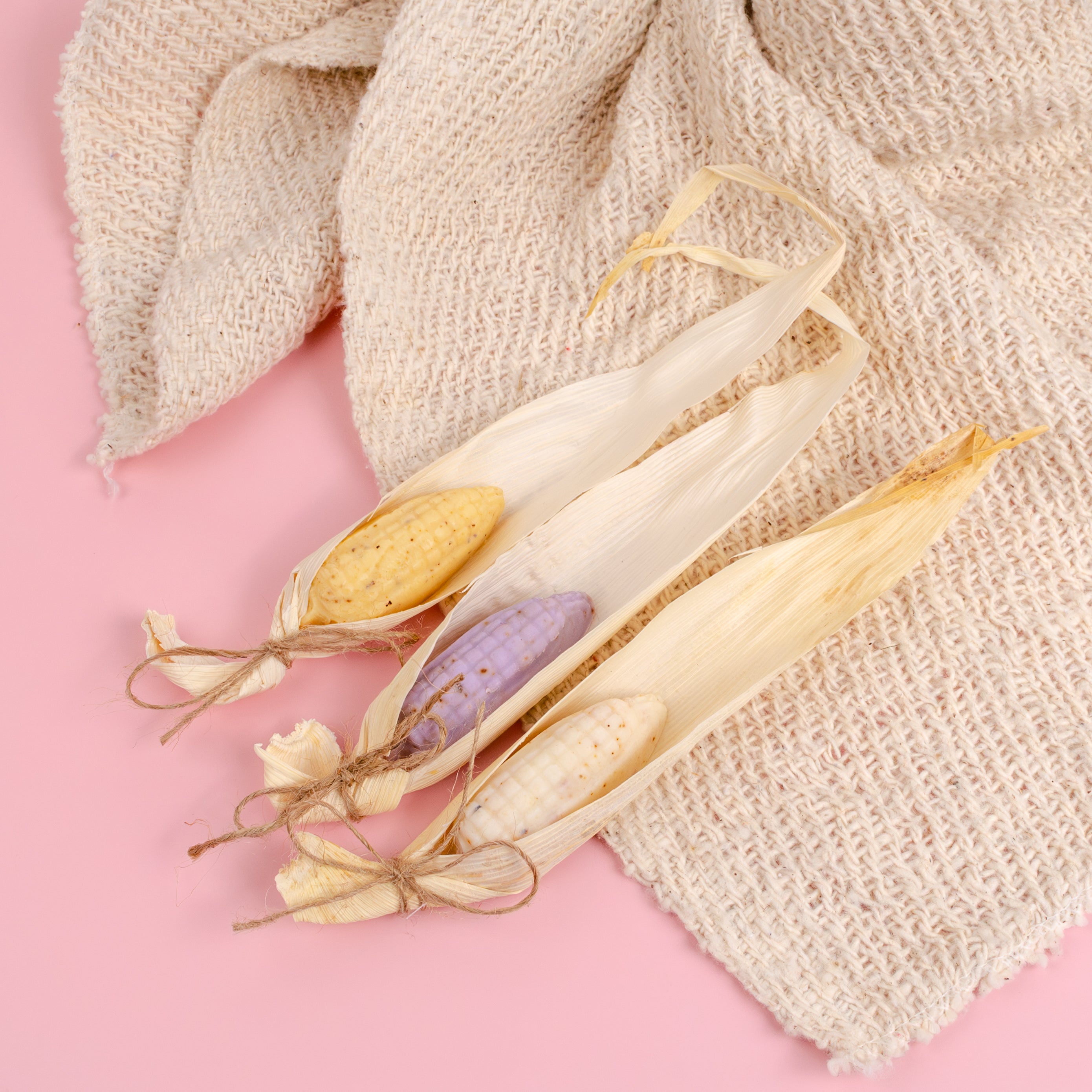 Mini Mazorca Corn-Shaped Artisanal Soap- Set of 3