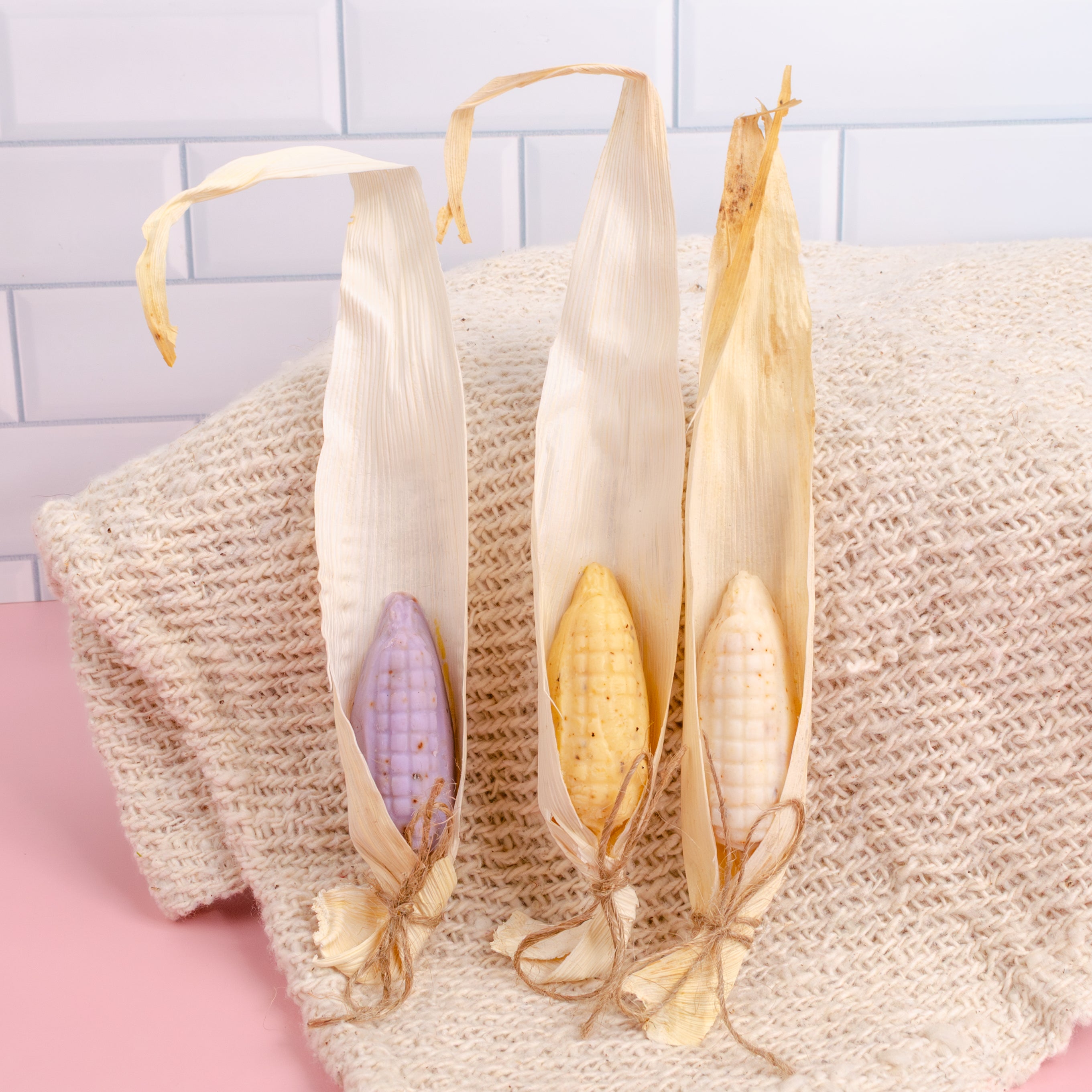Mini Mazorca Corn-Shaped Artisanal Soap- Set of 3