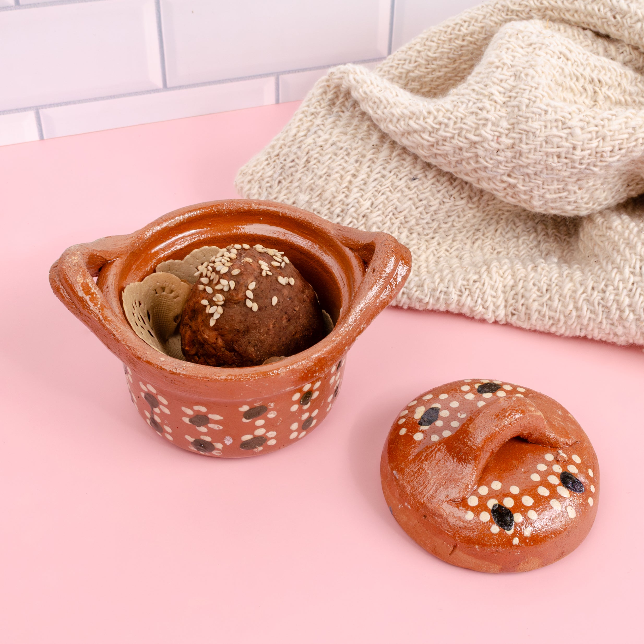 Mole Artisanal Soap with Decorative Clay Dish