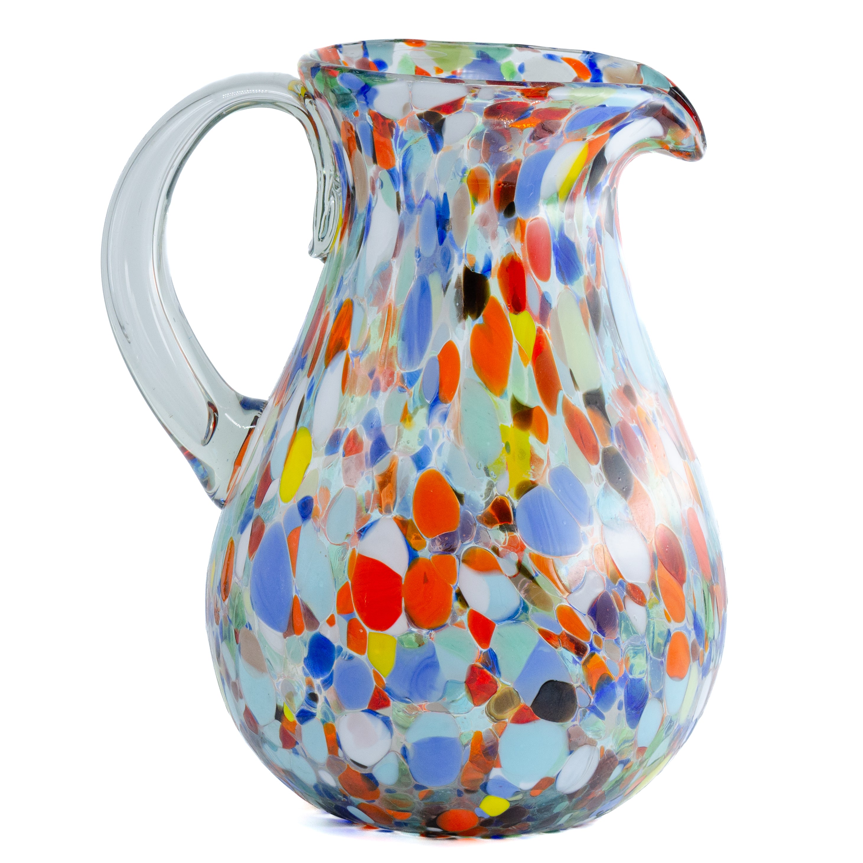 Tonalá Handblown Teardrop Glass Pitcher