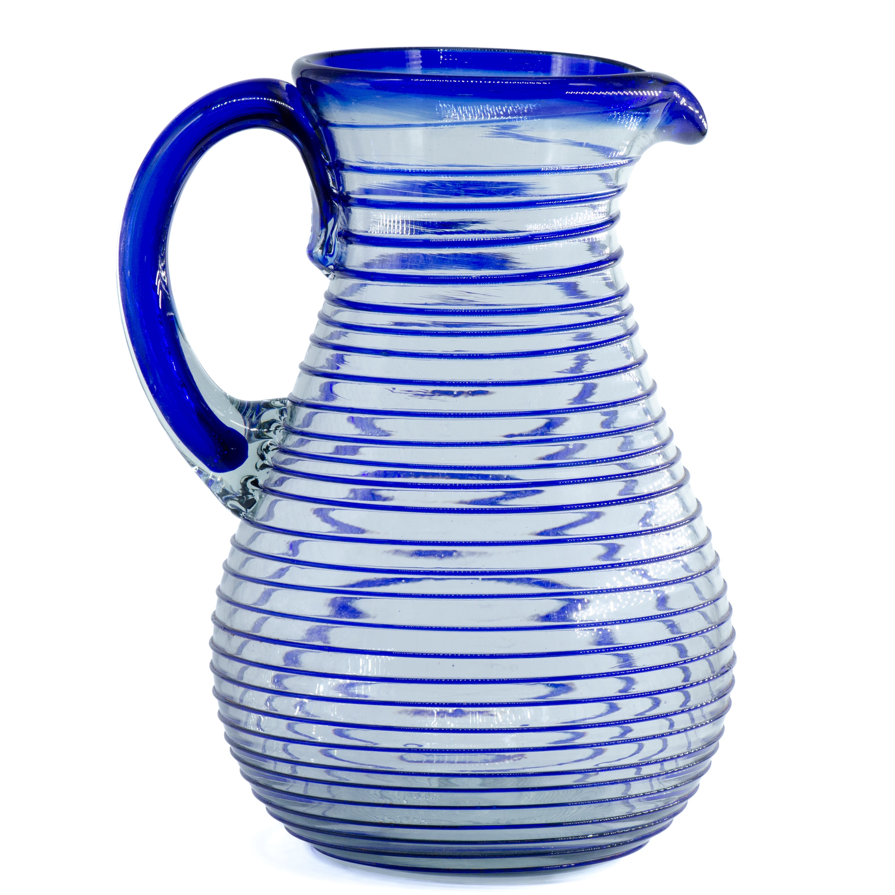 Tonalá Handblown Teardrop Glass Pitcher