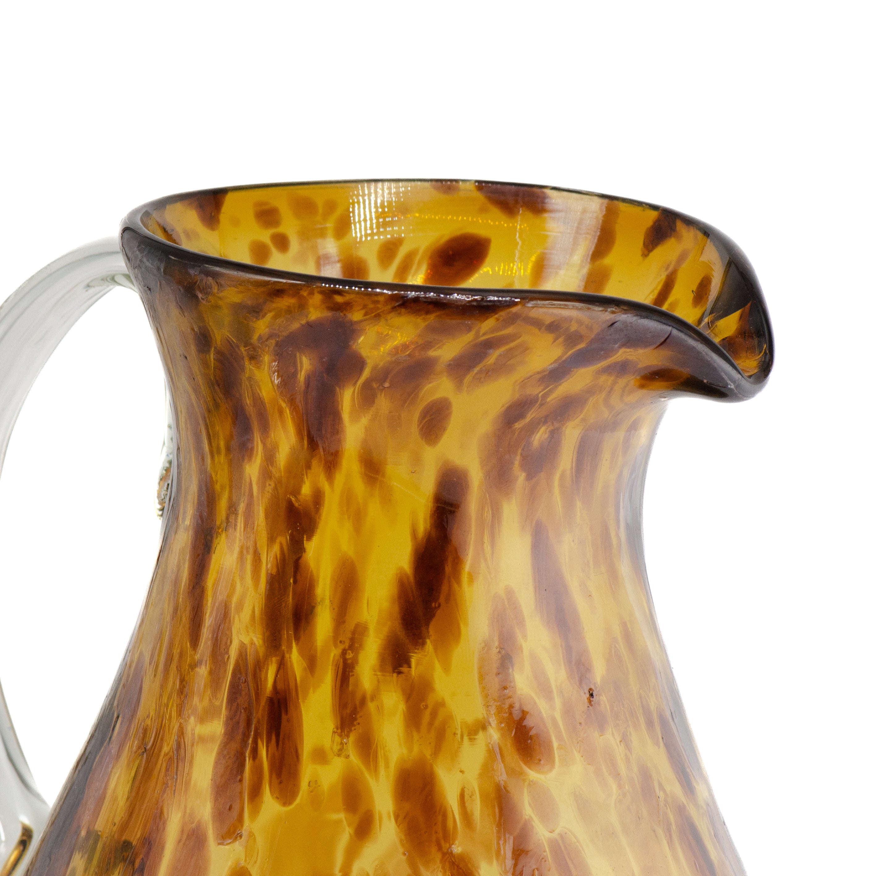 Tonalá Handblown Teardrop Glass Pitcher